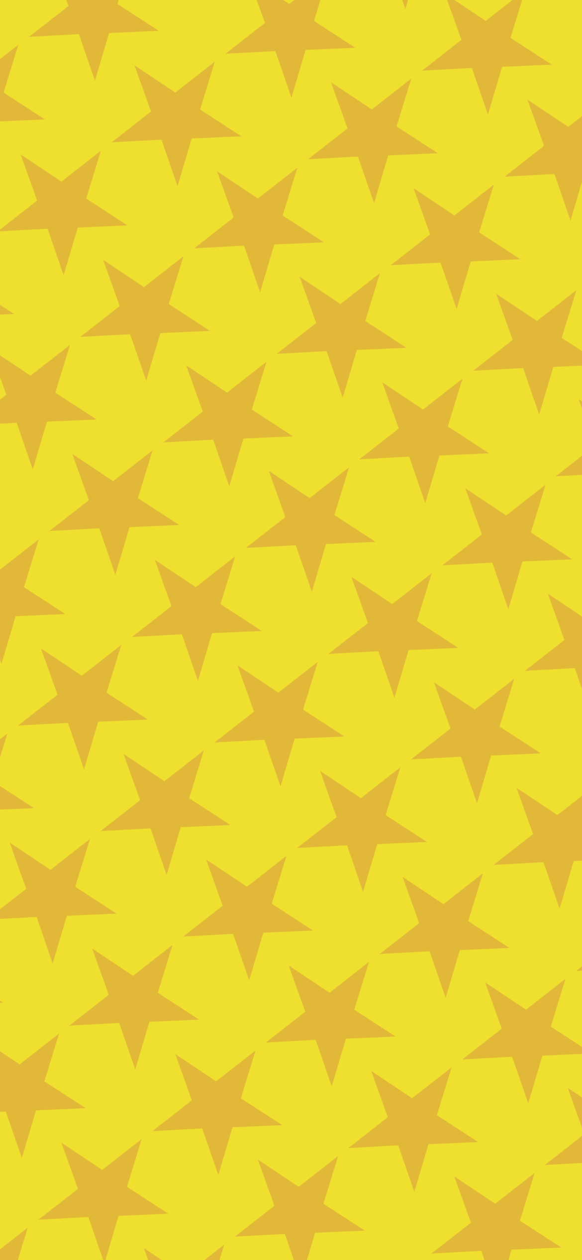 可愛い黄色の星 2色 ロゴ Iphone 12 壁紙 待ち受け Sumaran