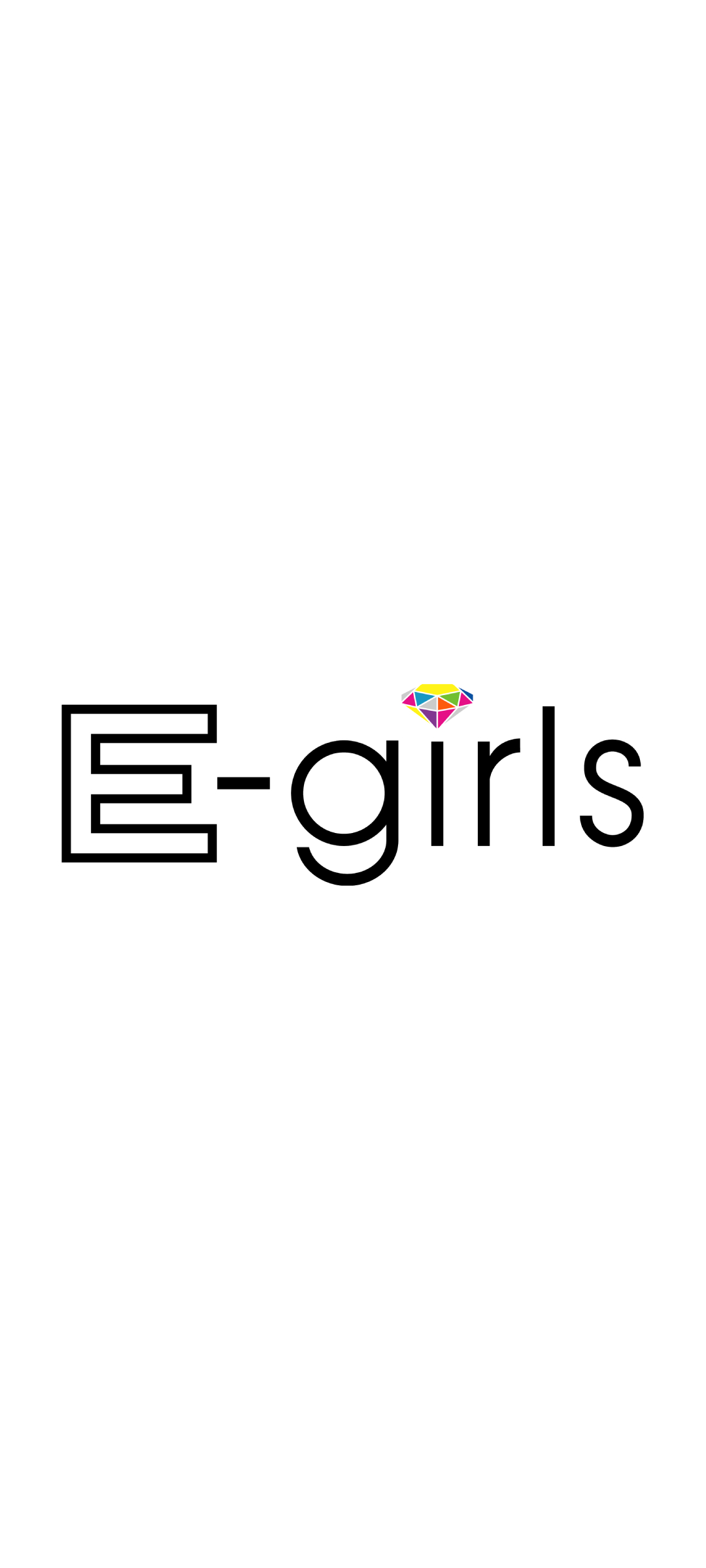 E Girls ロゴ カラフルなダイヤモンド Google Pixel 5a 5g スマホ壁紙 待ち受け スマラン