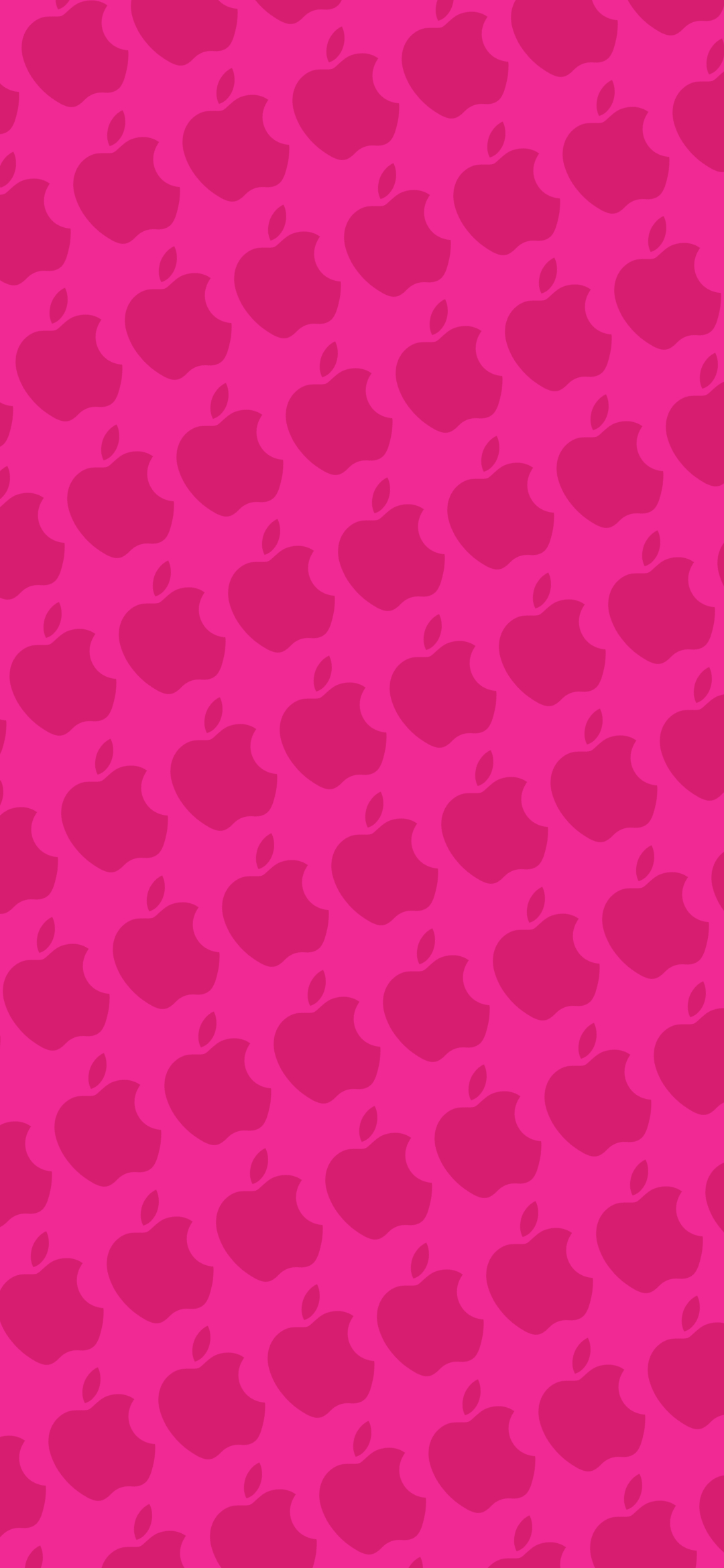 派手なピンク アップルのロゴ パターン Galaxy A30 壁紙 待ち受け スマラン