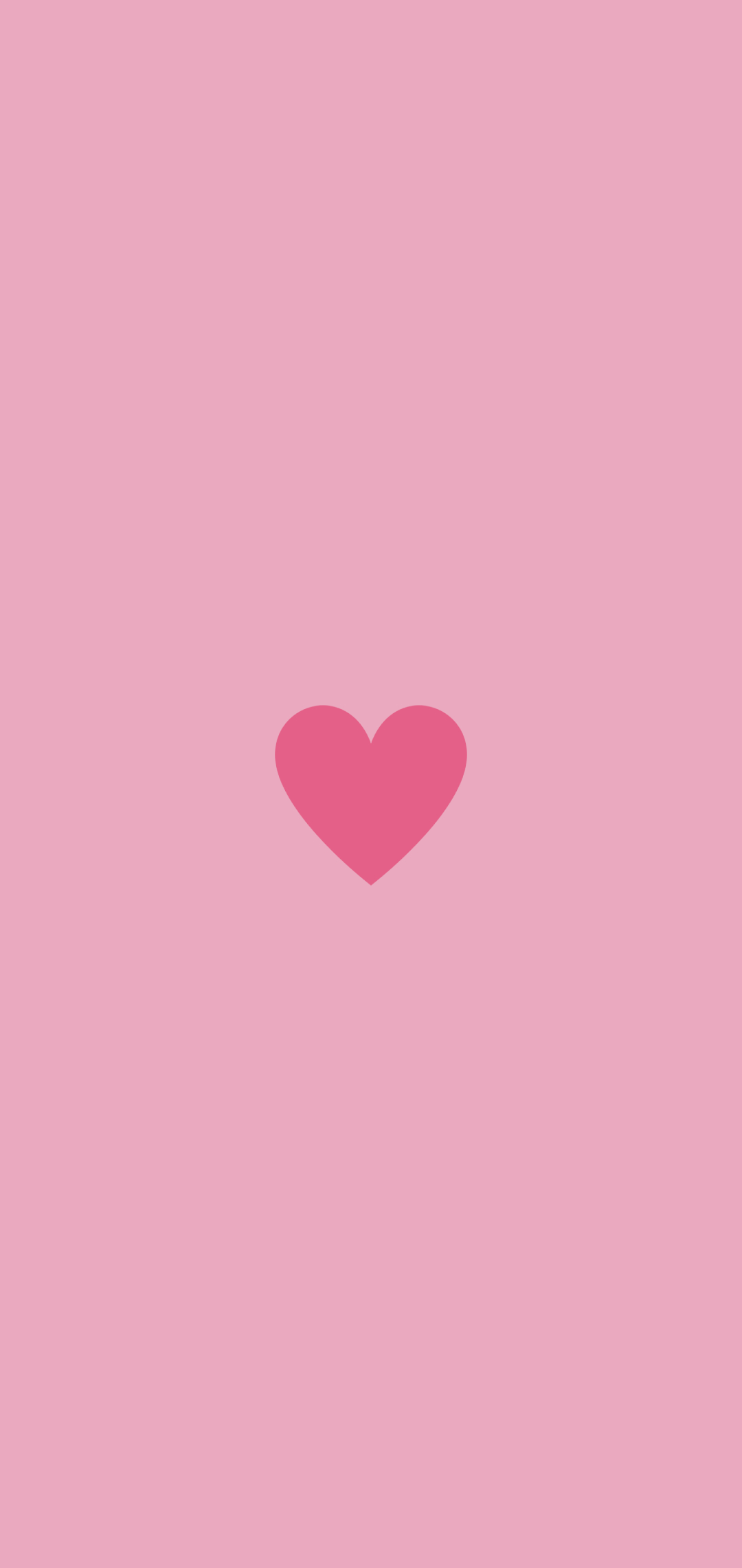 ミニマル 可愛いピンクのハート Android One S8 壁紙 待ち受け Sumaran