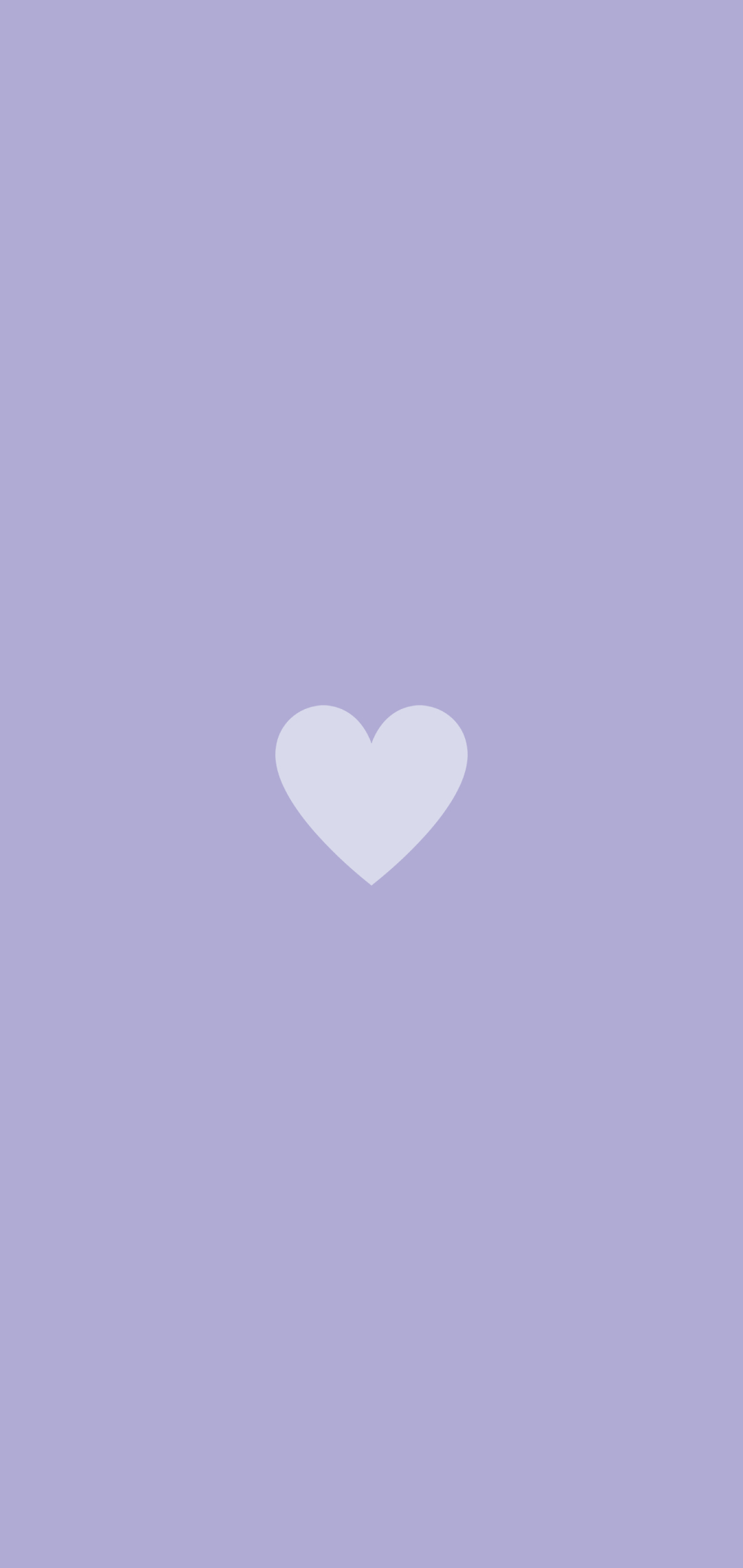 ミニマル 可愛い紫色のハート Android One S8 壁紙 待ち受け Sumaran