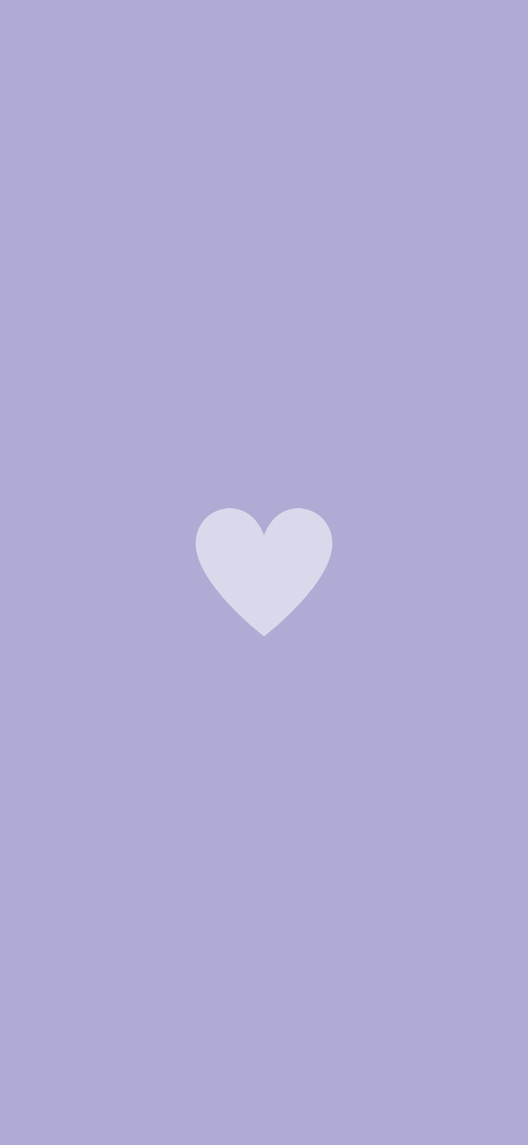 ミニマル 可愛い紫色のハート Google Pixel 5 スマホ壁紙 待ち受け スマラン