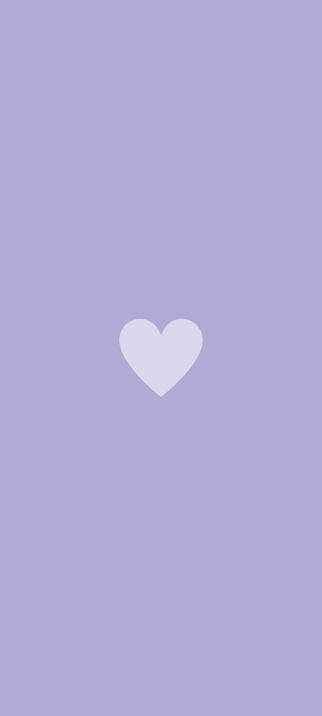 ミニマル 可愛い紫色のハート Zenfone 8 壁紙 待ち受け スマラン