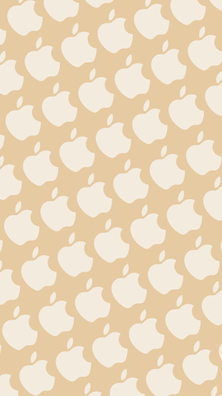 モカのアップルのロゴ パターン Iphone 6s スマホ壁紙 待ち受け スマラン