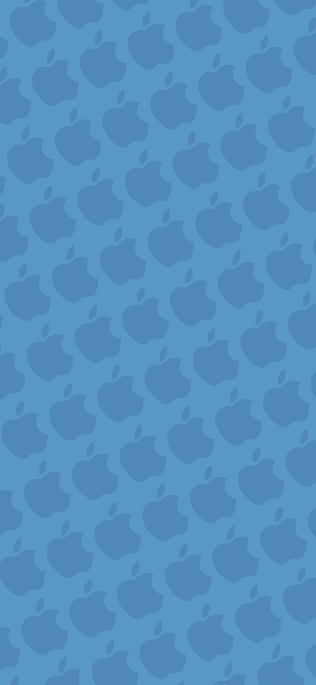 パステルカラー 青 アップルのロゴ パターン Iphone 12 Mini 壁紙 待ち受け スマラン