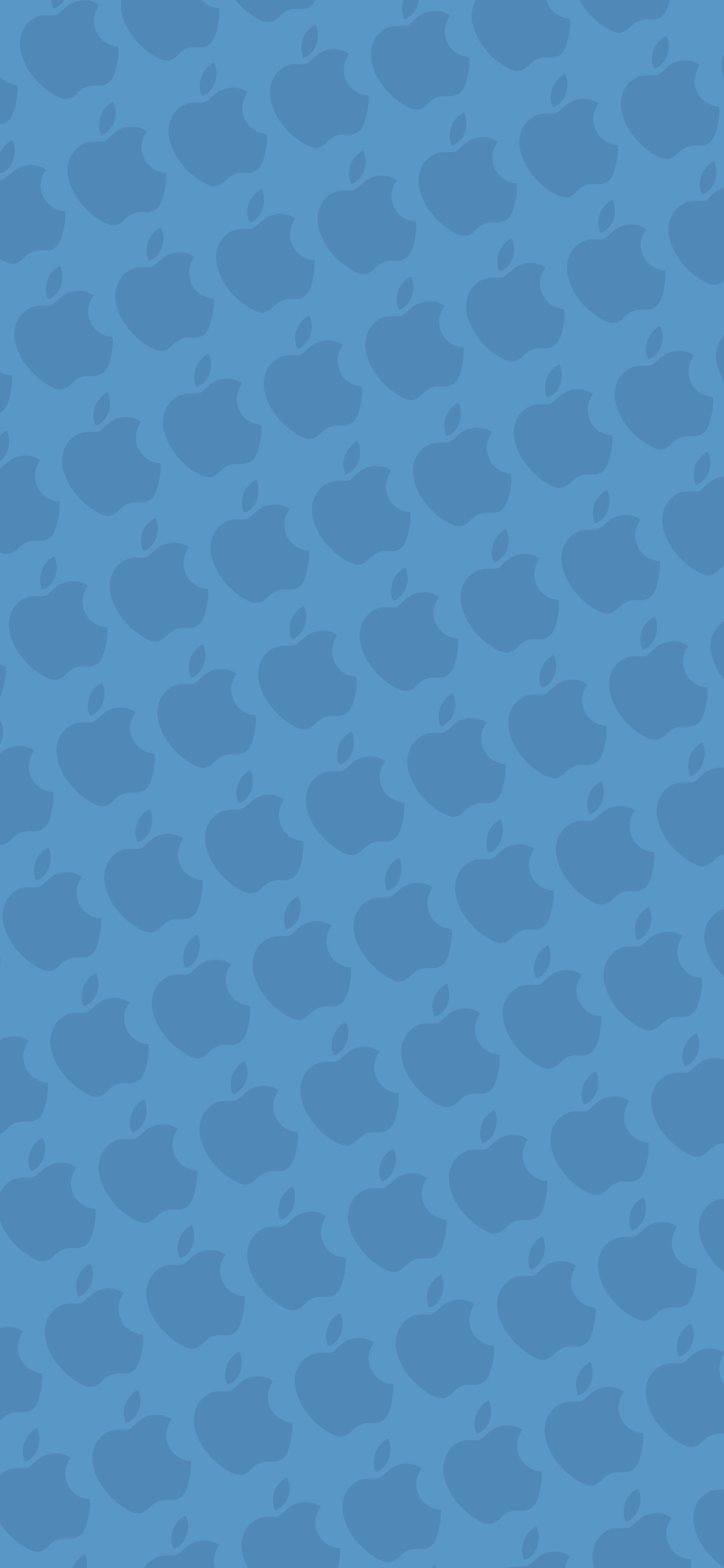パステルカラー 青 アップルのロゴ パターン Iphone 12 壁紙 待ち受け スマラン