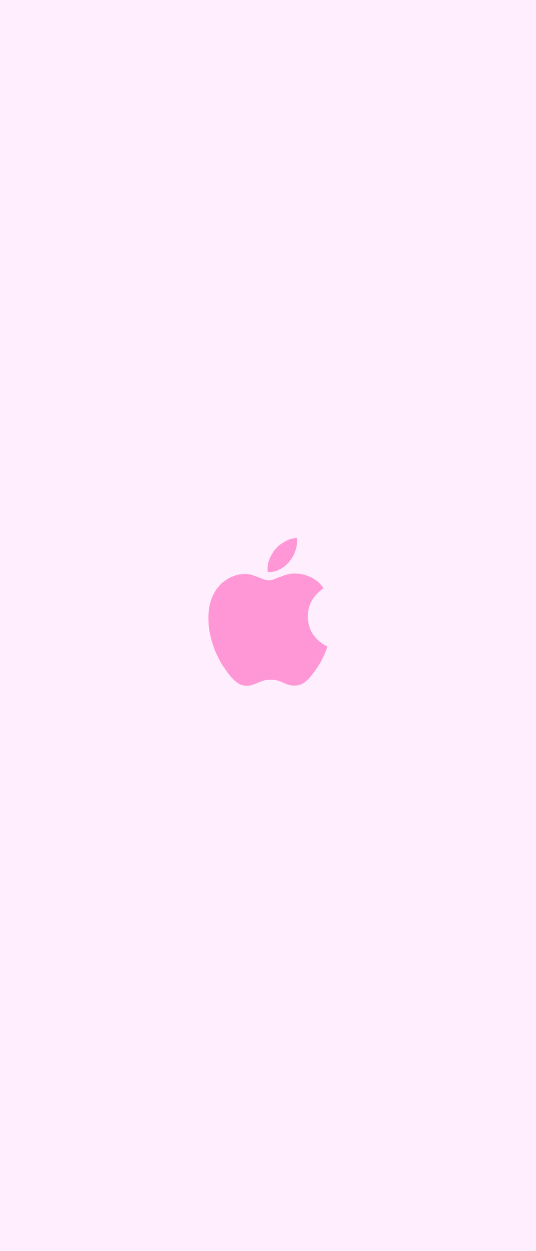 可愛い淡いピンク アップルのロゴ Xperia 10 Ii スマホ壁紙 待ち受け スマラン