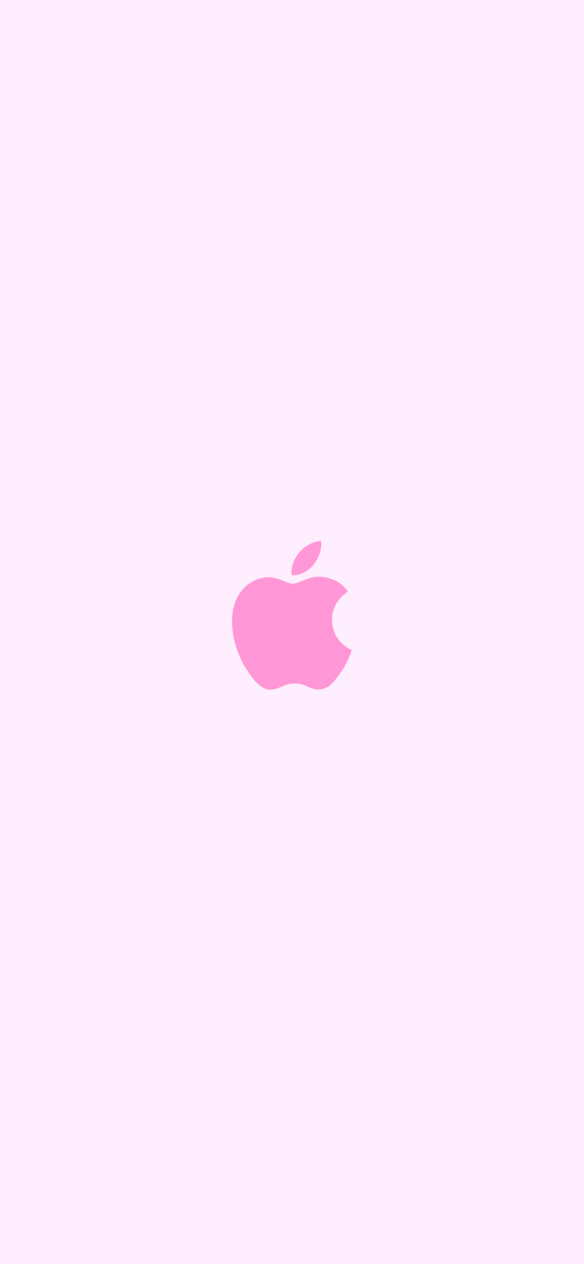 可愛い淡いピンク アップルのロゴ Iphone 12 Pro 壁紙 待ち受け Sumaran