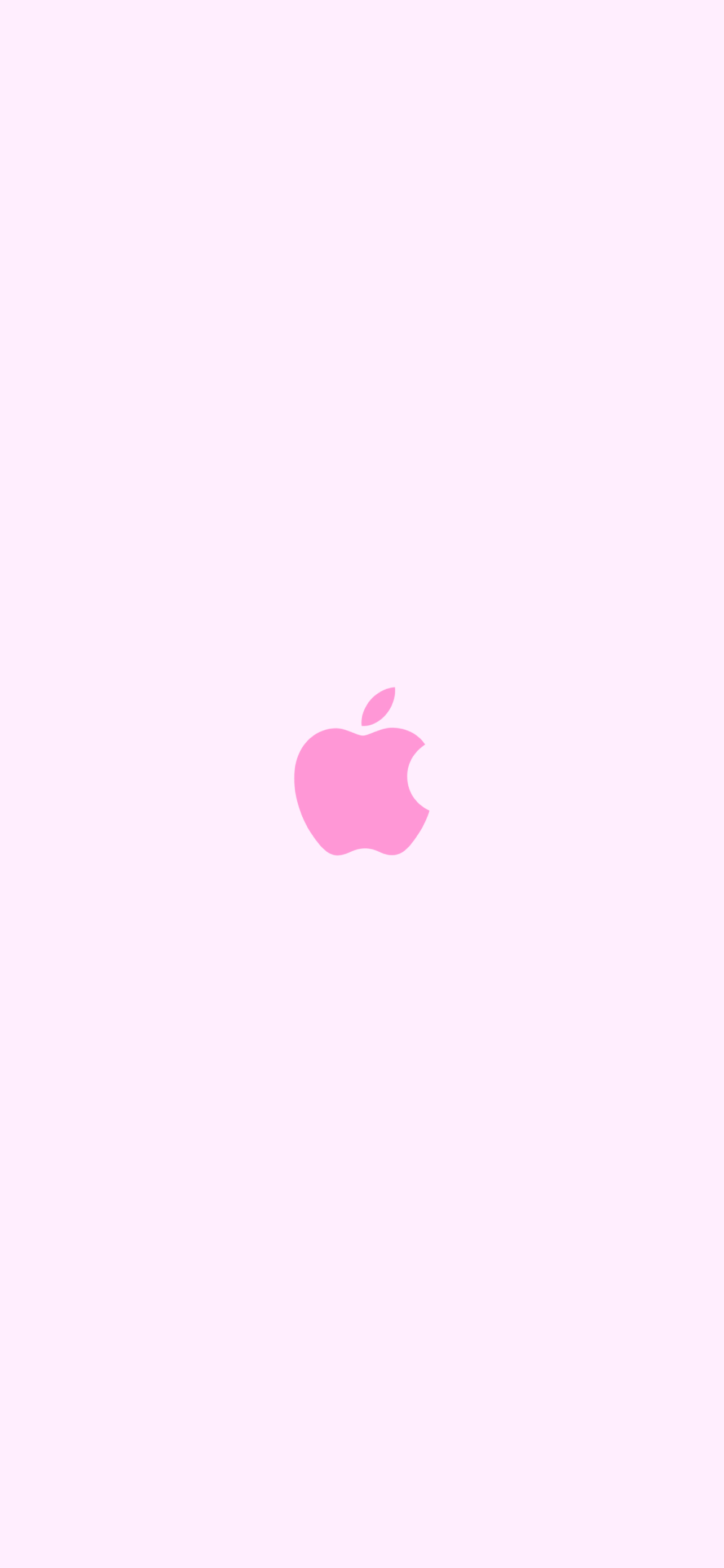 可愛い淡いピンク アップルのロゴ Iphone 12 Pro Max 壁紙 待ち受け スマラン