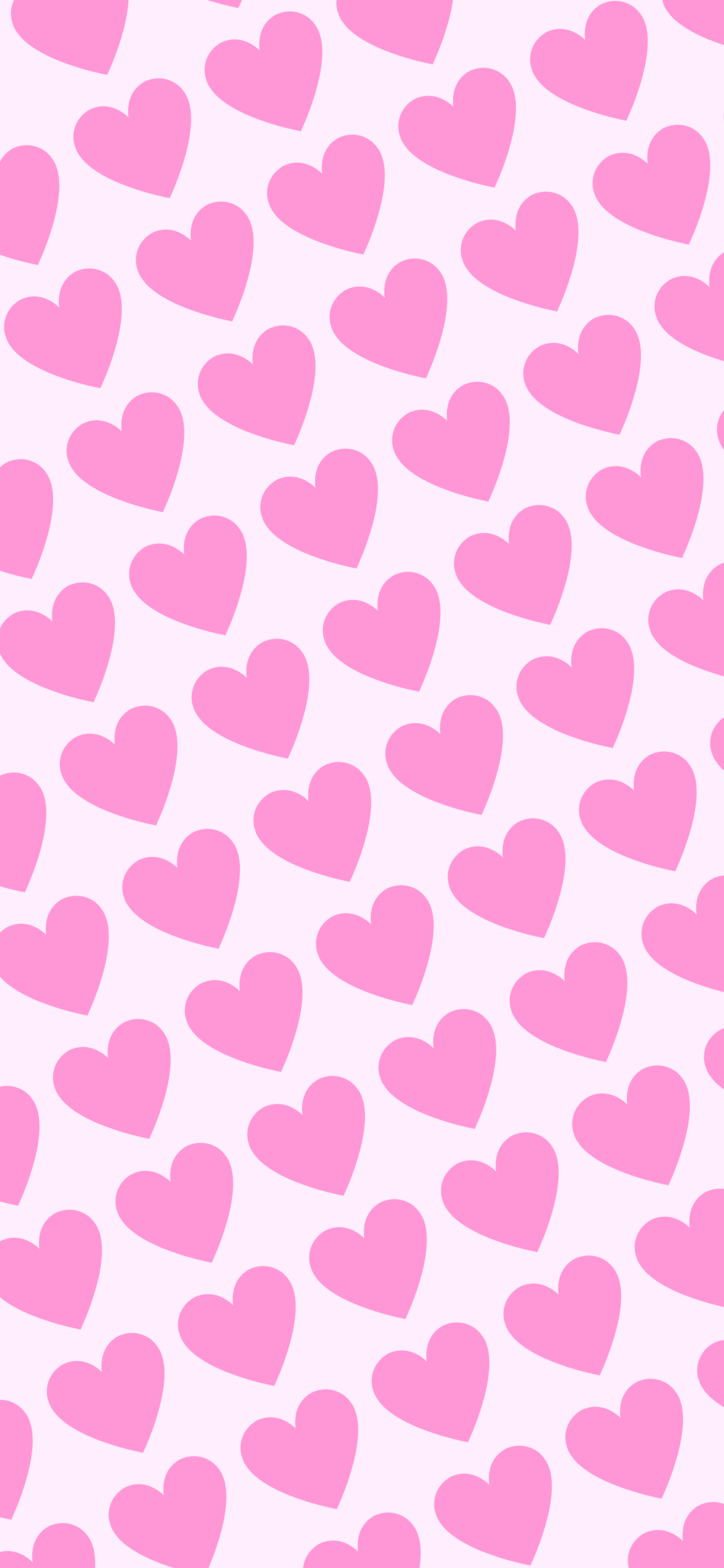 可愛い淡いピンク ハートのロゴ Iphone 12 壁紙 待ち受け スマラン