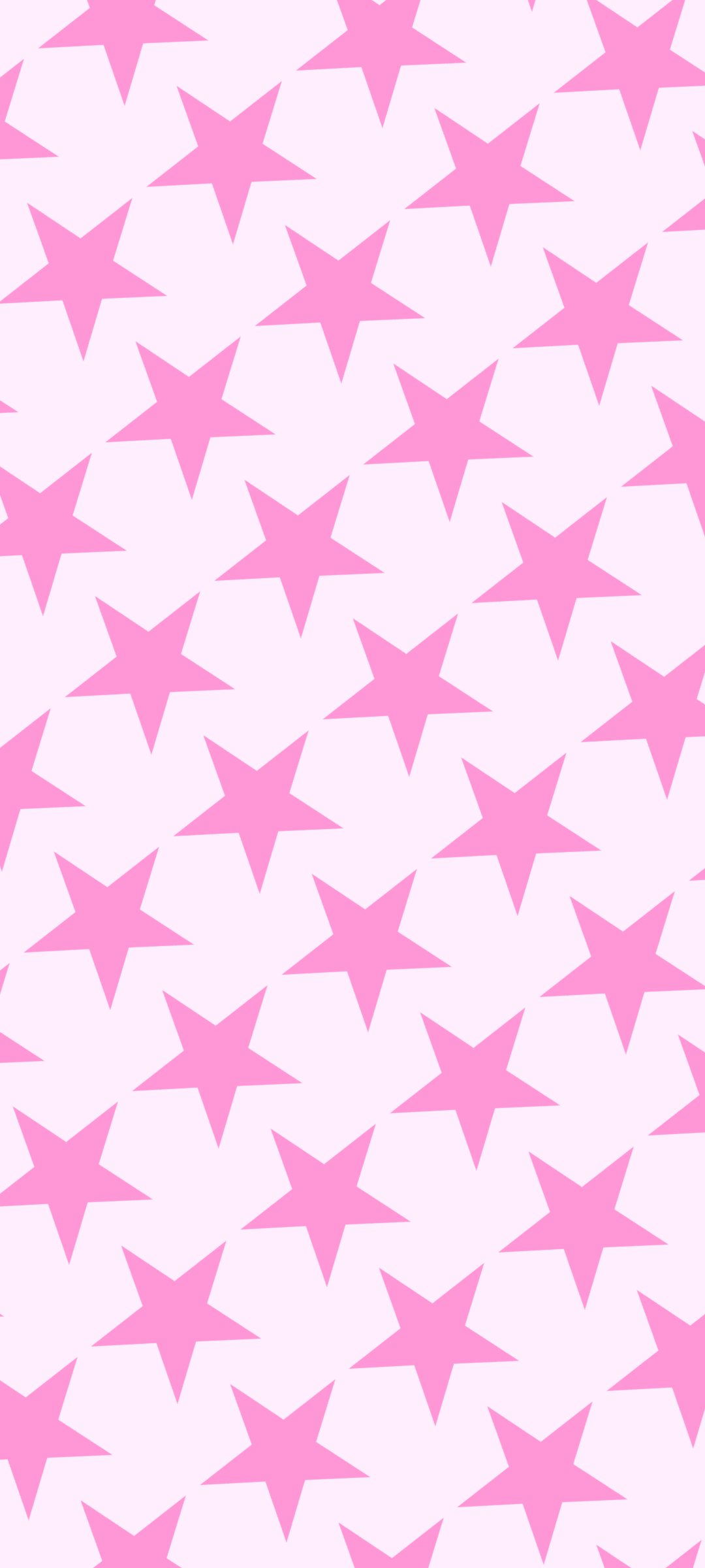 可愛い淡いピンク 星のロゴ Redmi Note 9s 壁紙 待ち受け Sumaran