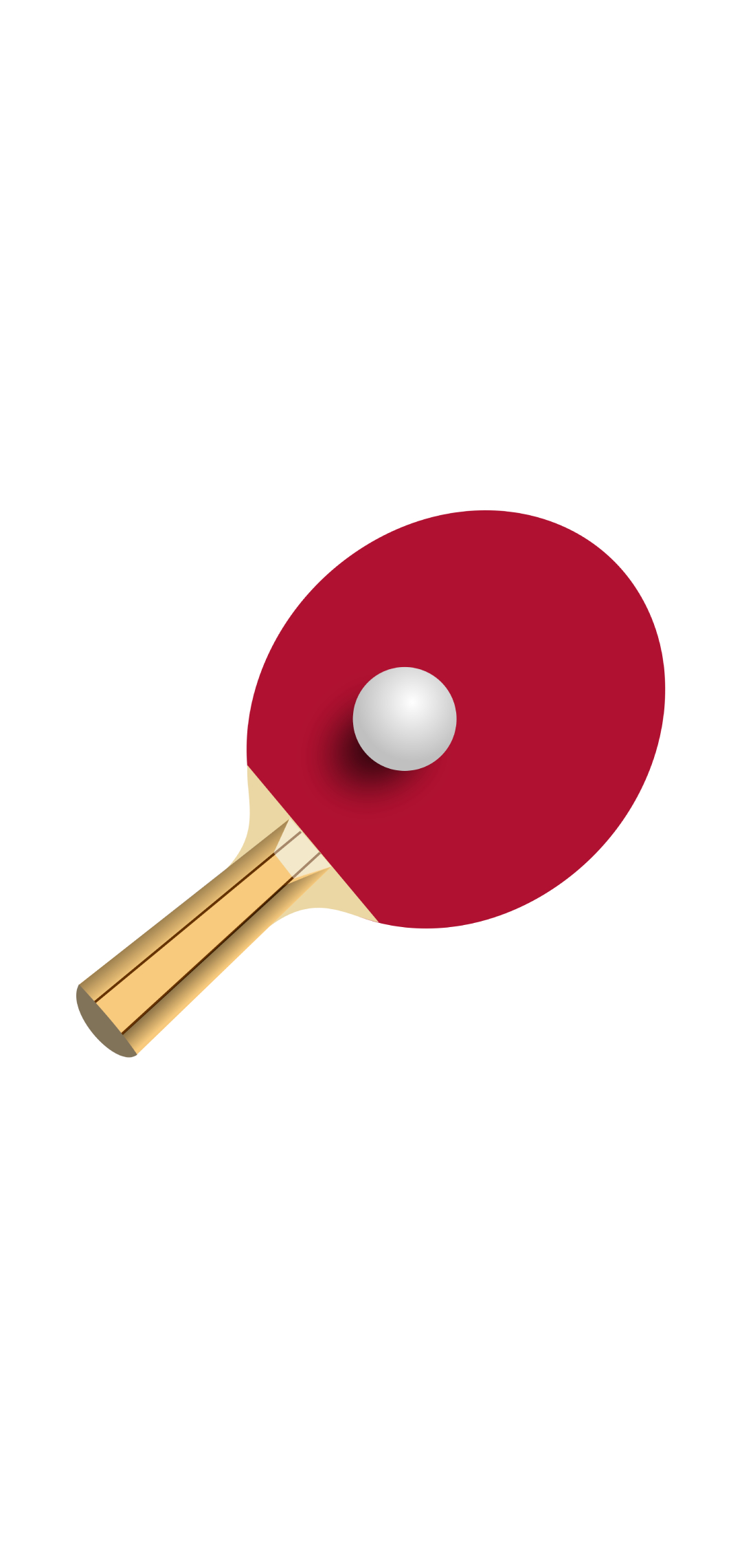 卓球のラケットと球 赤いラバー Zenfone Max Pro M2 壁紙 待ち受け Sumaran
