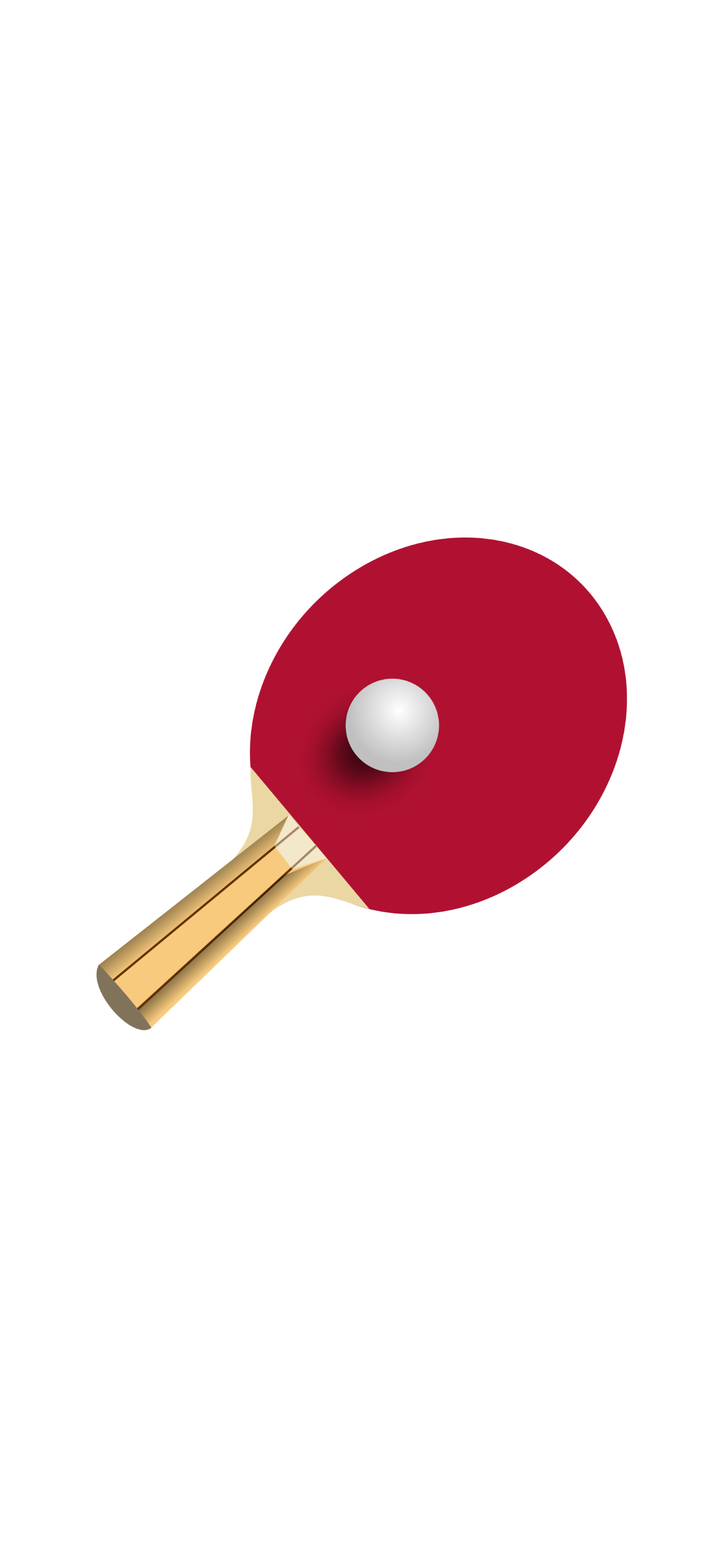 卓球のラケットと球 赤いラバー Iphone 12 壁紙 待ち受け Sumaran
