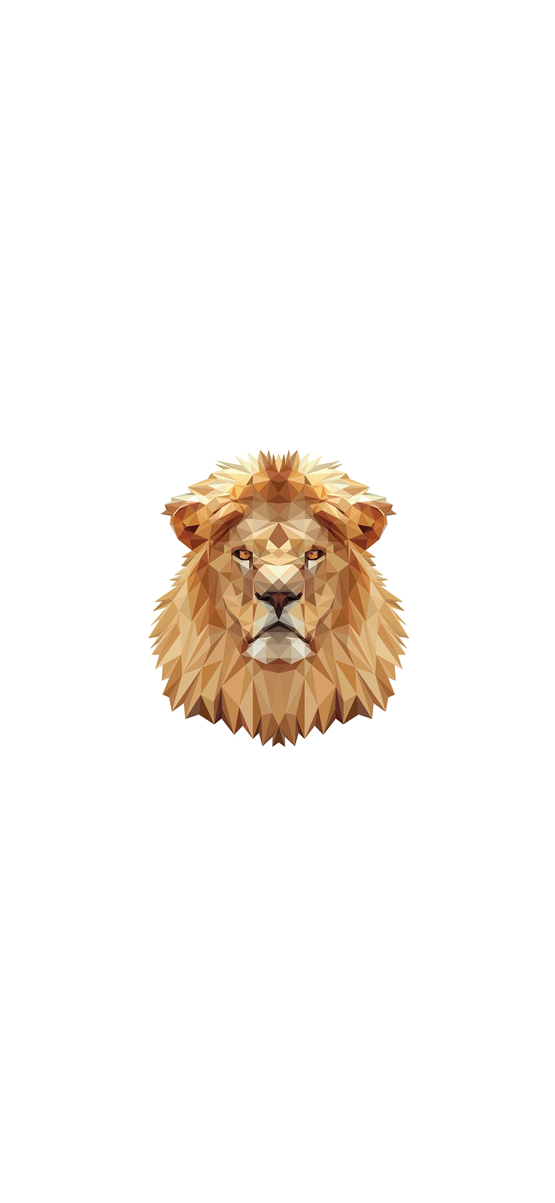 かっこいいポリゴンのライオン Iphone 12 Mini 壁紙 待ち受け スマラン