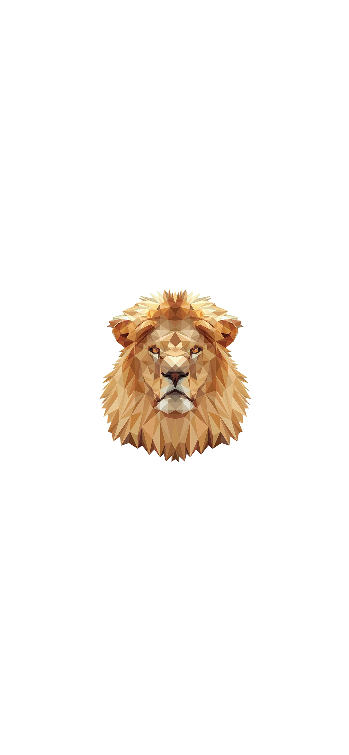 かっこいいポリゴンのライオン Iphone 12 Pro スマホ壁紙 待ち受け スマラン