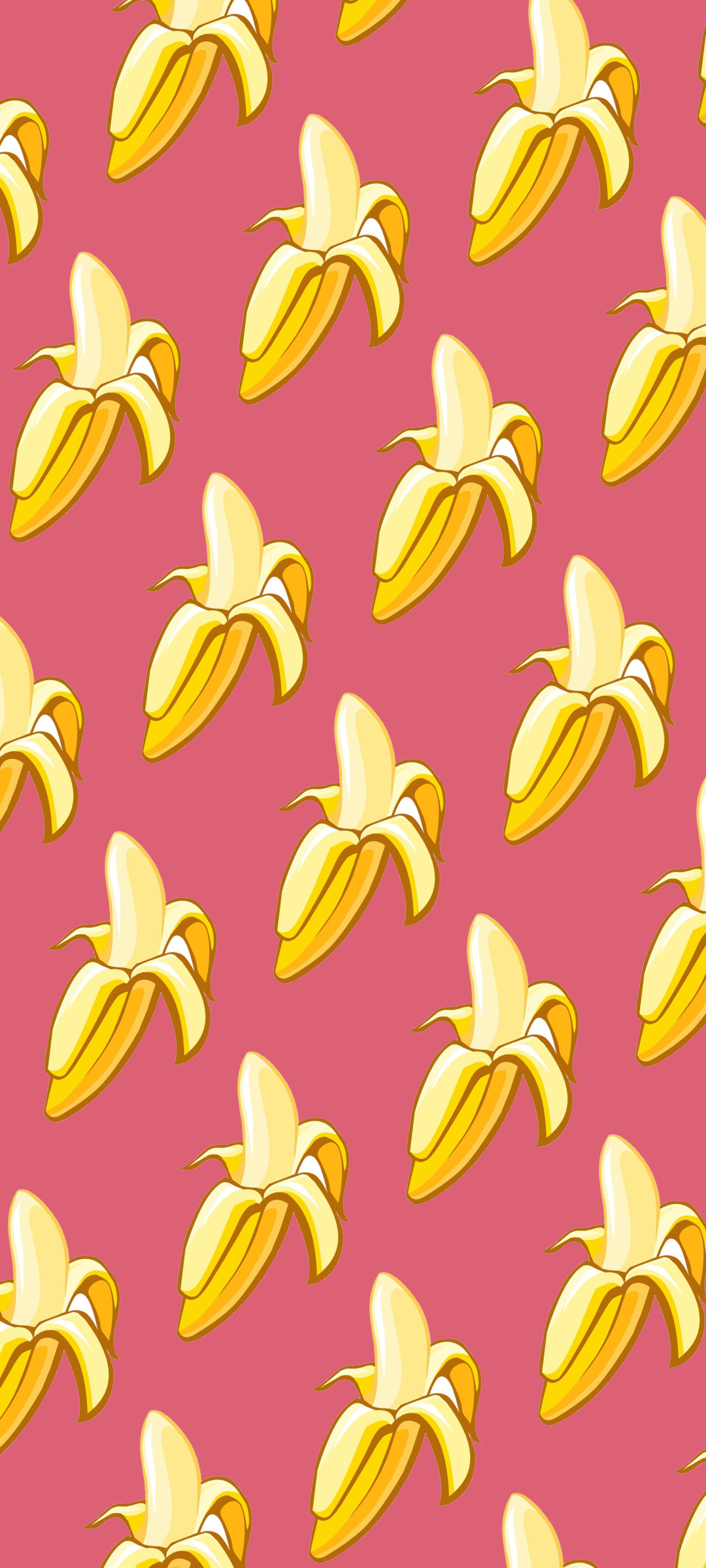 ポップなバナナのイラスト Google Pixel 5a 5g スマホ壁紙 待ち受け スマラン