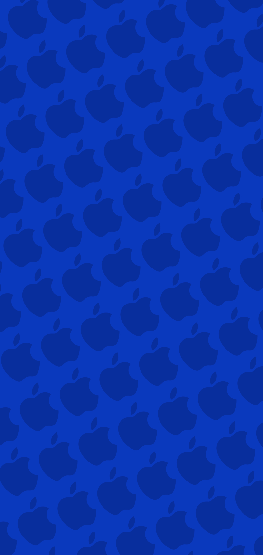 ビビッド ブルー アップルのロゴ パターン Android One S8 壁紙 待ち受け スマラン