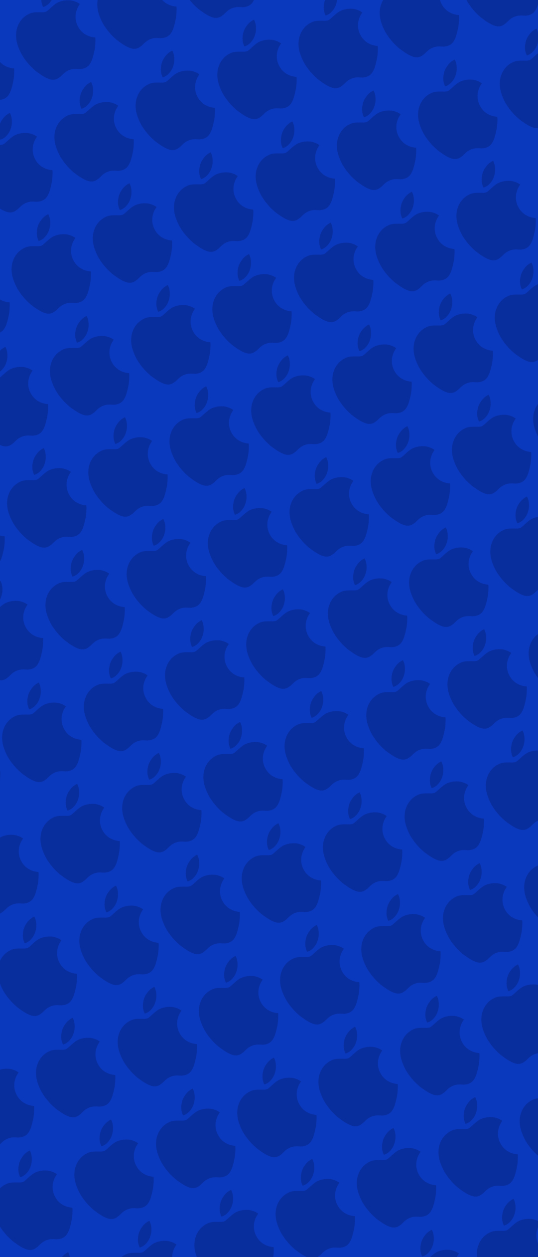ビビッド ブルー アップルのロゴ パターン Xperia 5 壁紙 待ち受け スマラン