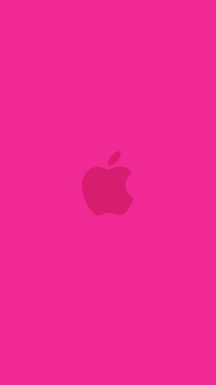 ビビッド ピンク アップルのロゴ Iphone 6s 壁紙 待ち受け スマラン