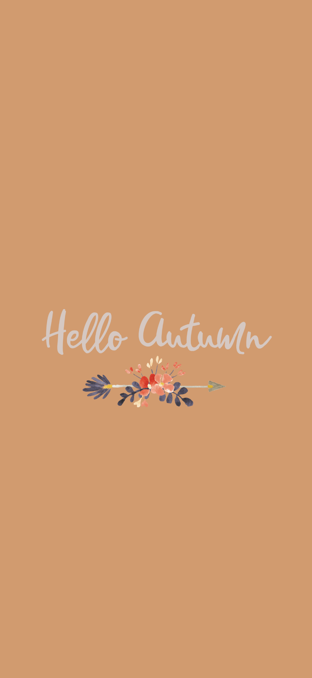 Hello Autumn 秋のイラスト Iphone 13 Mini 壁紙 待ち受け スマラン