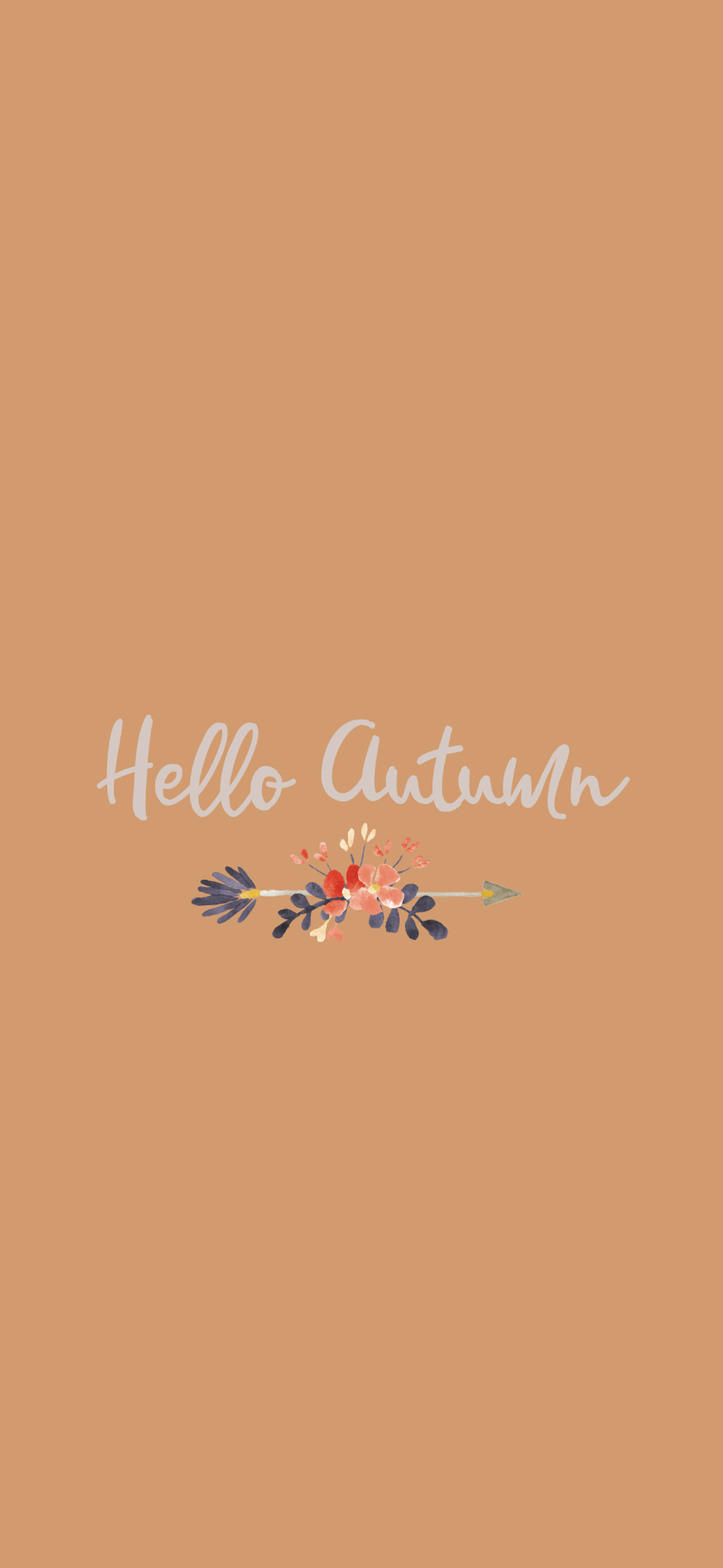 Hello Autumn 秋のイラスト Google Pixel 4a 壁紙 待ち受け スマラン