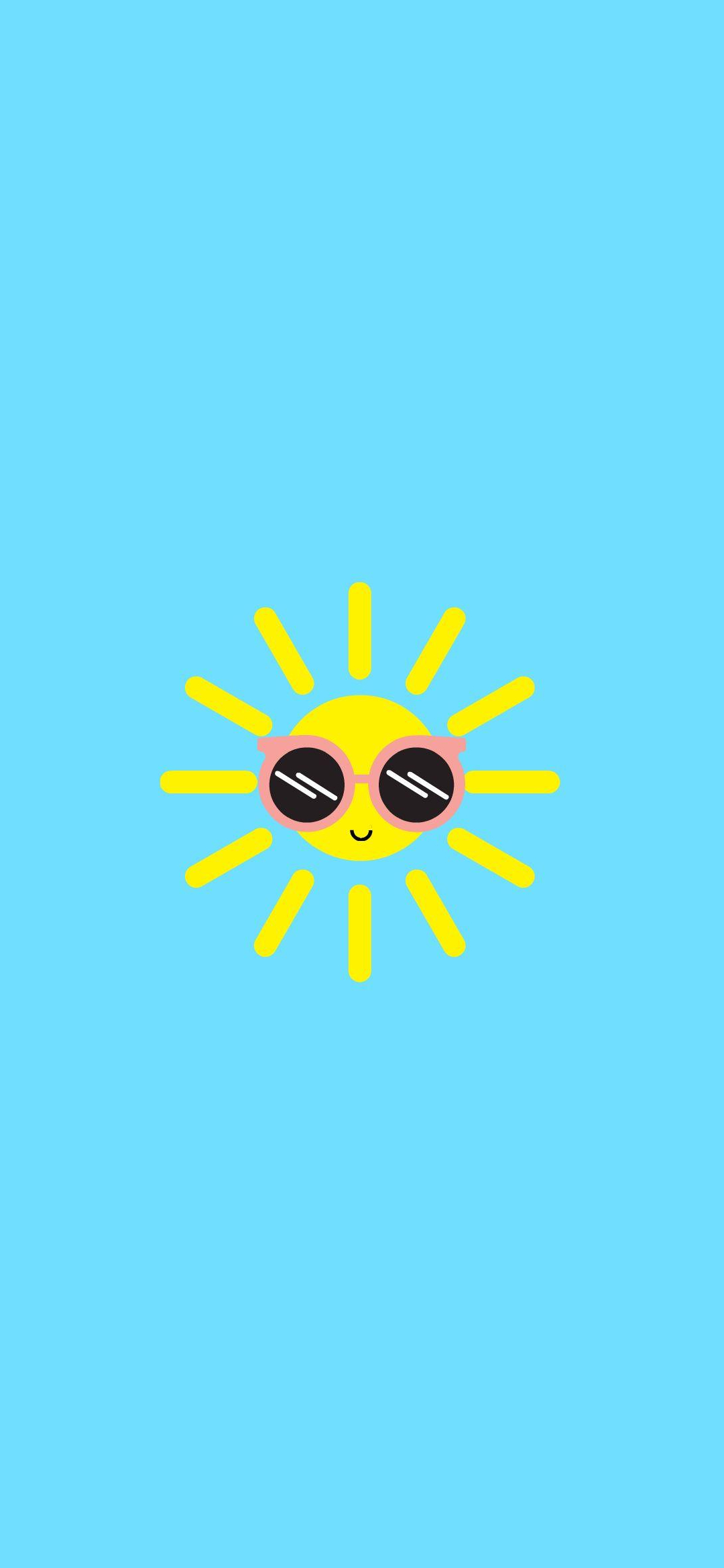 常夏 太陽 サングラス Google Pixel 5 壁紙 待ち受け スマラン