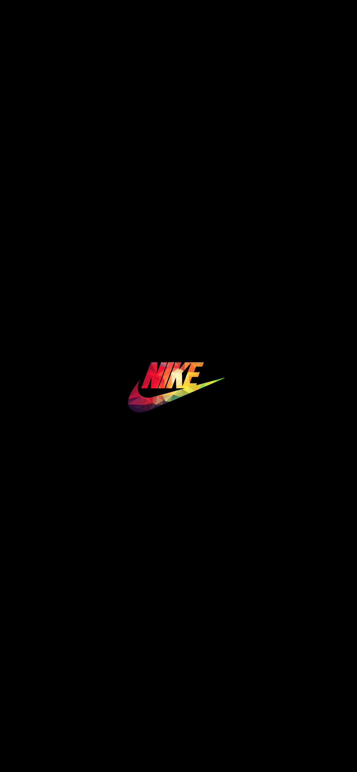 Nike 虹色のロゴ Iphone 12 Pro 壁紙 待ち受け スマラン