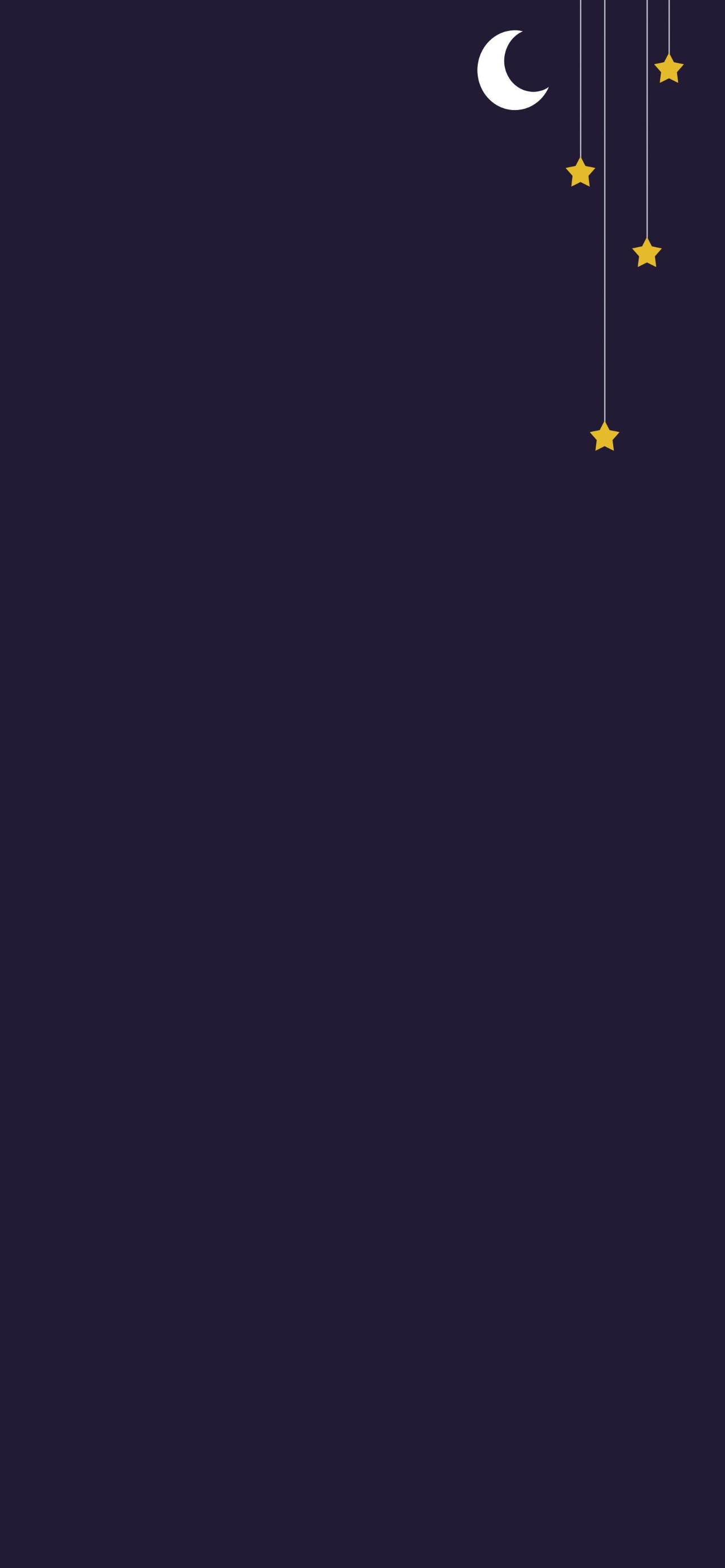 紫 星 月 ミニマルなイラスト Iphone 12 Pro Max 壁紙 待ち受け スマラン