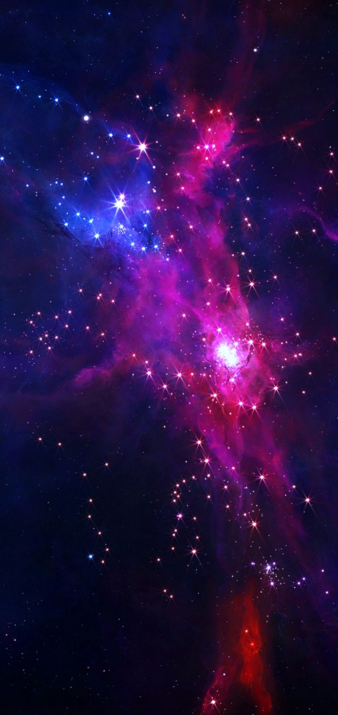 青 紫の宇宙 綺麗な星 Zenfone Max Pro M2 Androidスマホ壁紙 待ち受け スマラン