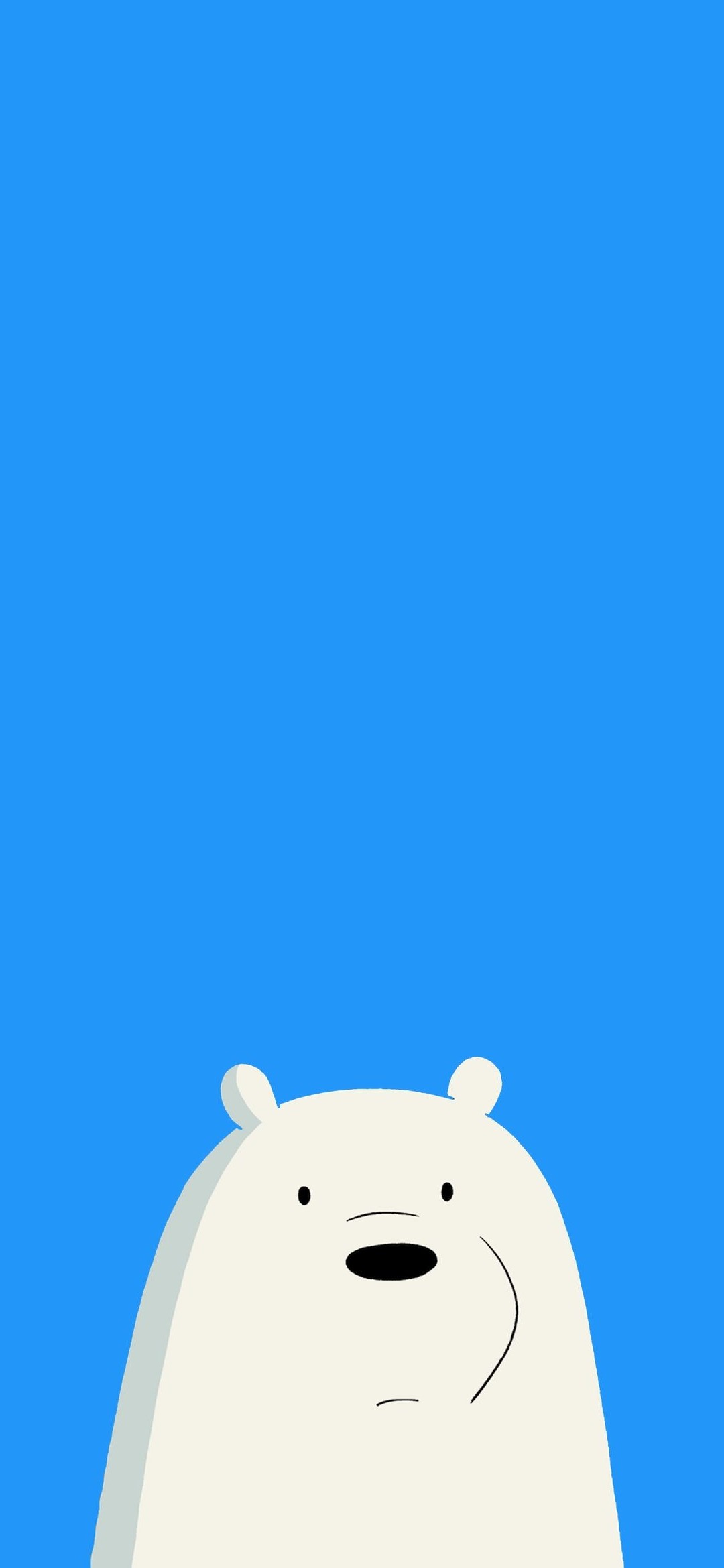 シロクマ 青 イラスト Google Pixel 5 Androidスマホ壁紙 待ち受け スマラン