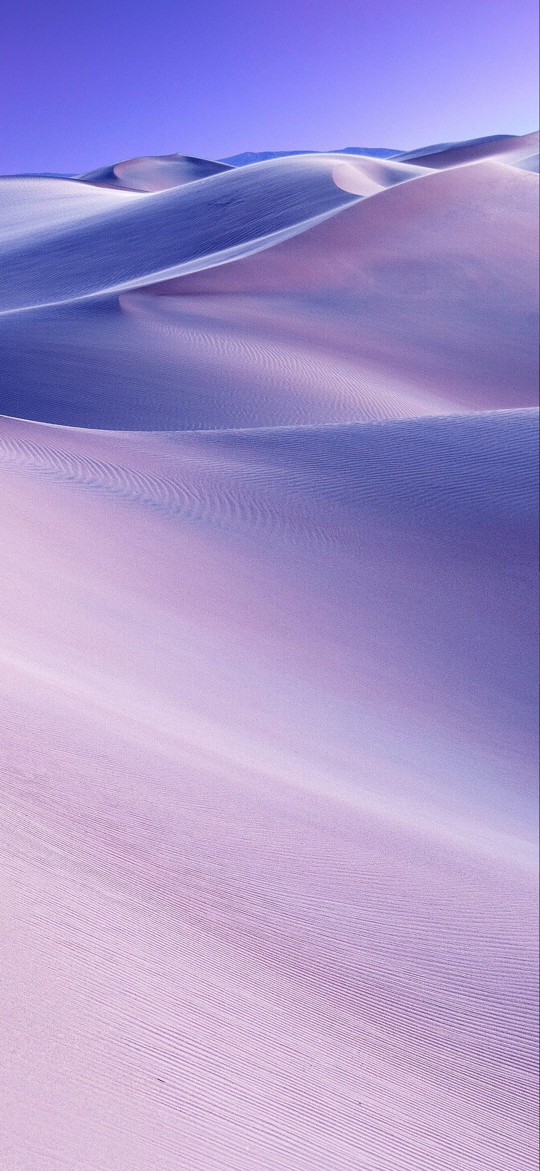 紫の空 綺麗な砂丘 Iphone 12 Mini スマホ壁紙 待ち受け スマラン