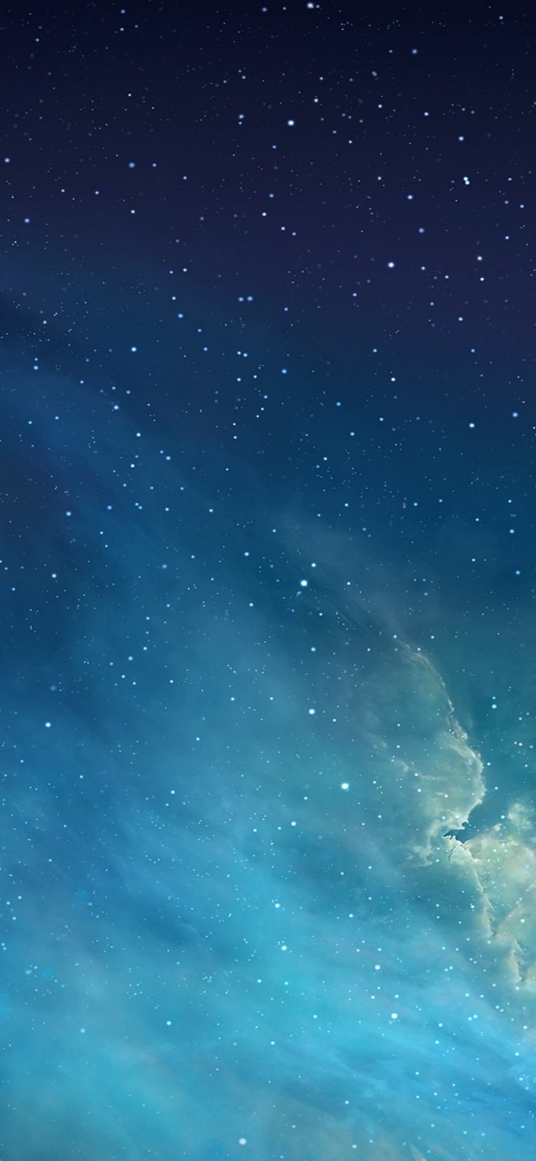 水色と青のグラデーションの星空 Zenfone 6 Android 壁紙 待ち受け スマラン