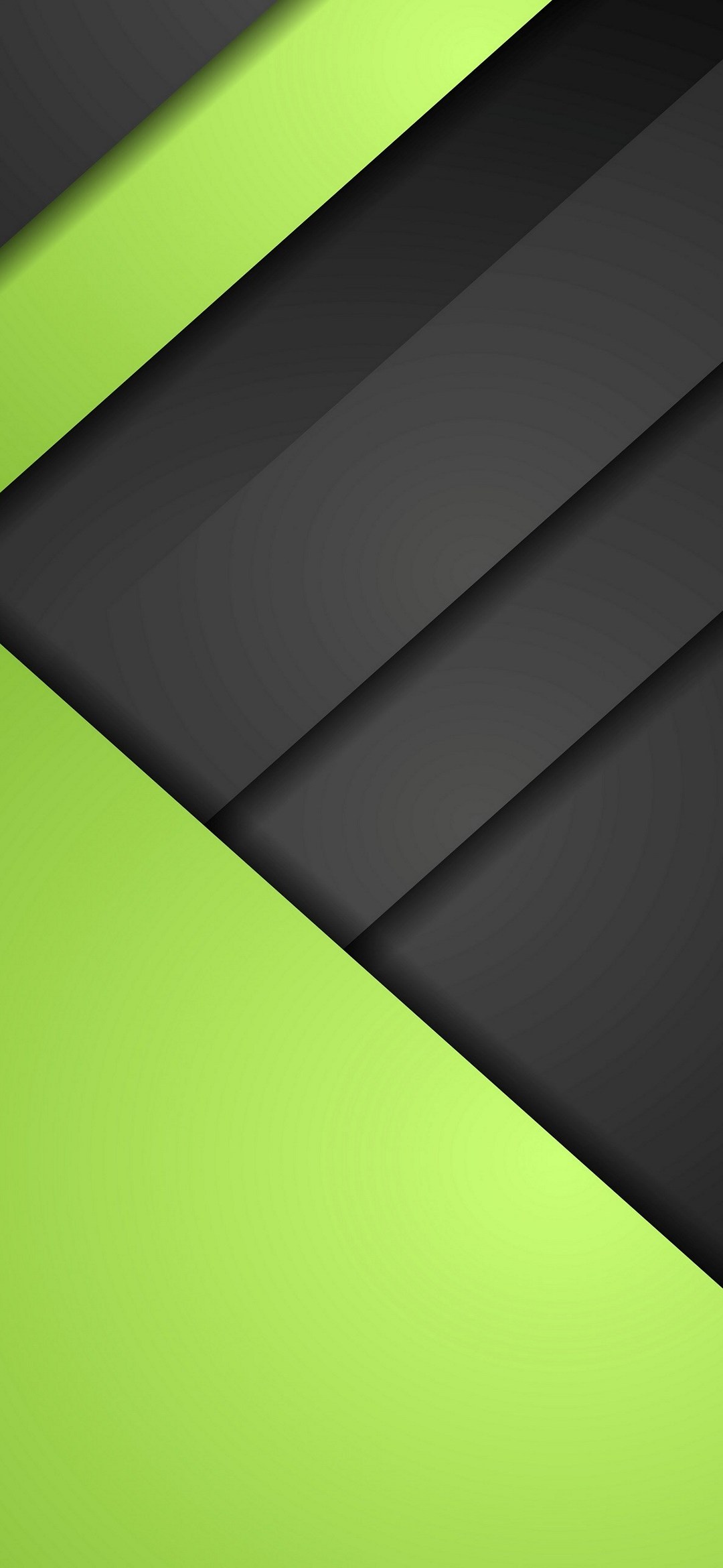 影のある黒と緑の段差 Google Pixel 4a Android スマホ壁紙 待ち受け スマラン
