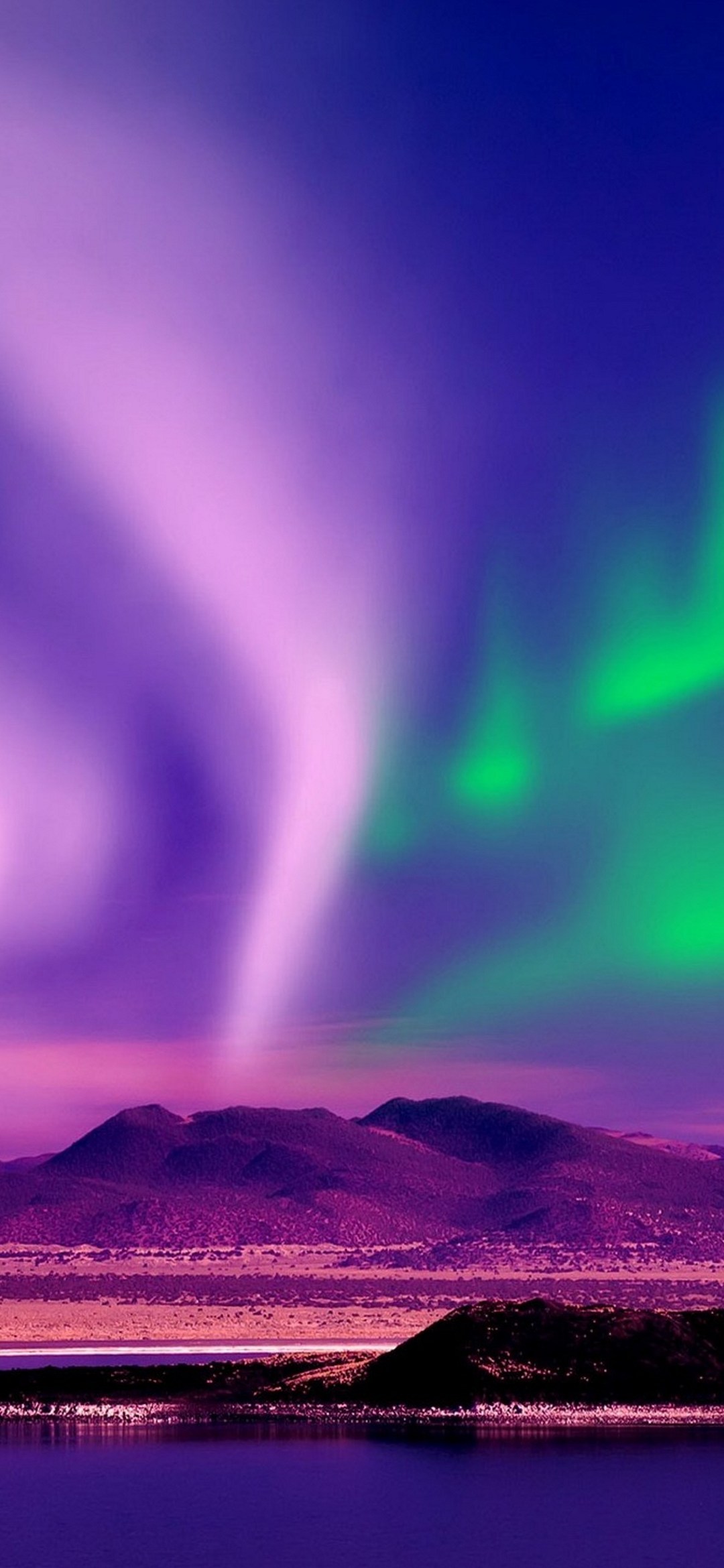 Purple Plateau Sea Green Aurora RedMagic 5 Android 壁紙・待ち受け