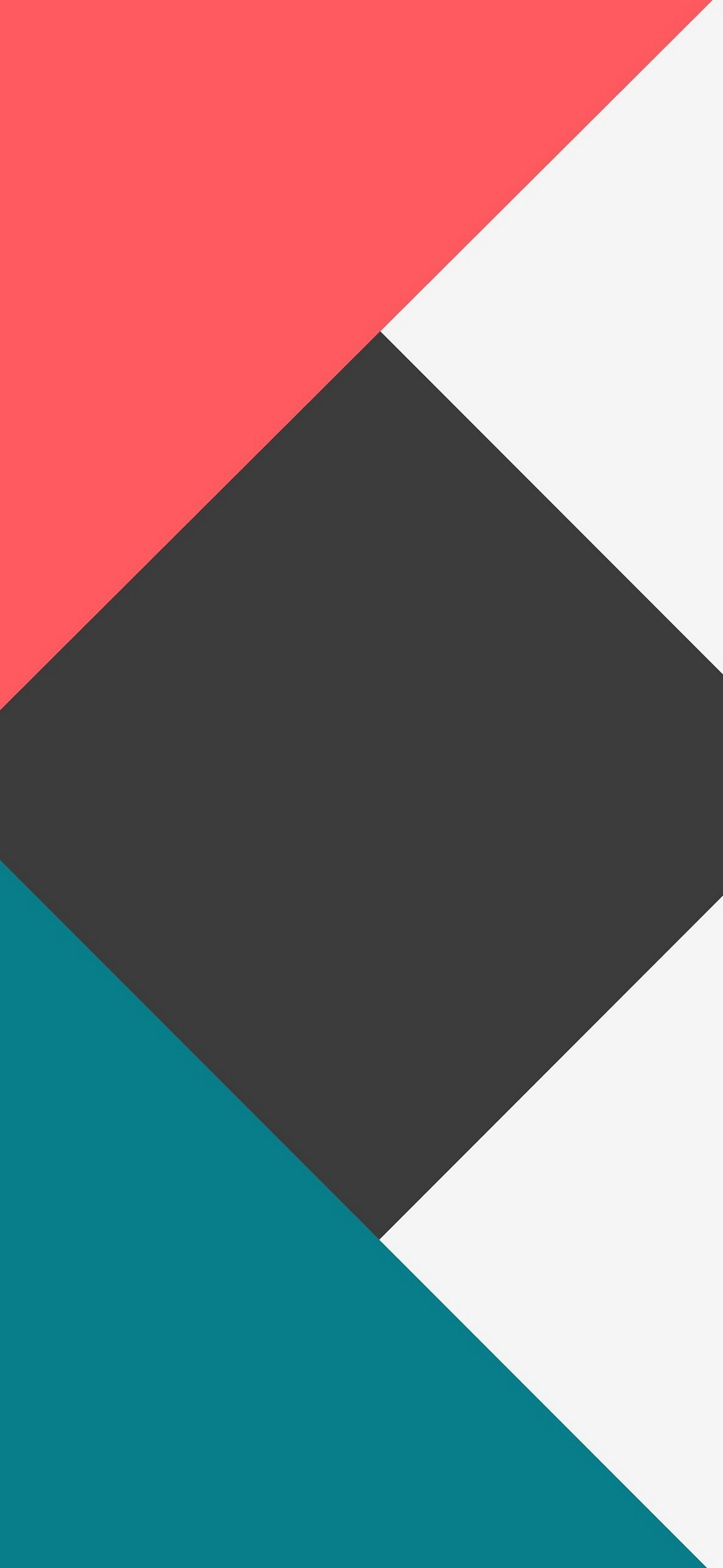 Black rhombus pink / green / white triangle ZenFone 6 Android 壁紙・待ち受け