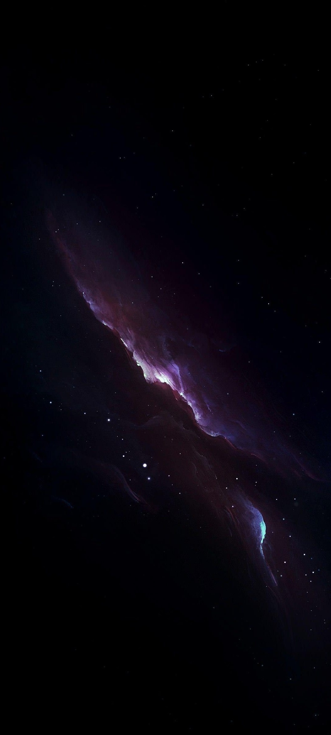 綺麗な紫の宇宙 Oppo 3 Androidスマホ壁紙 待ち受け スマラン