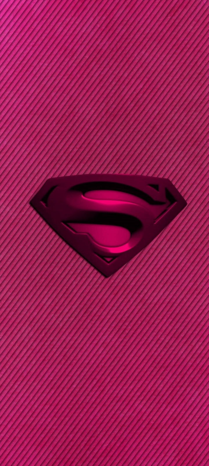 ピンク スーパーマンのロゴ Moto G30 Androidスマホ壁紙 待ち受け スマラン