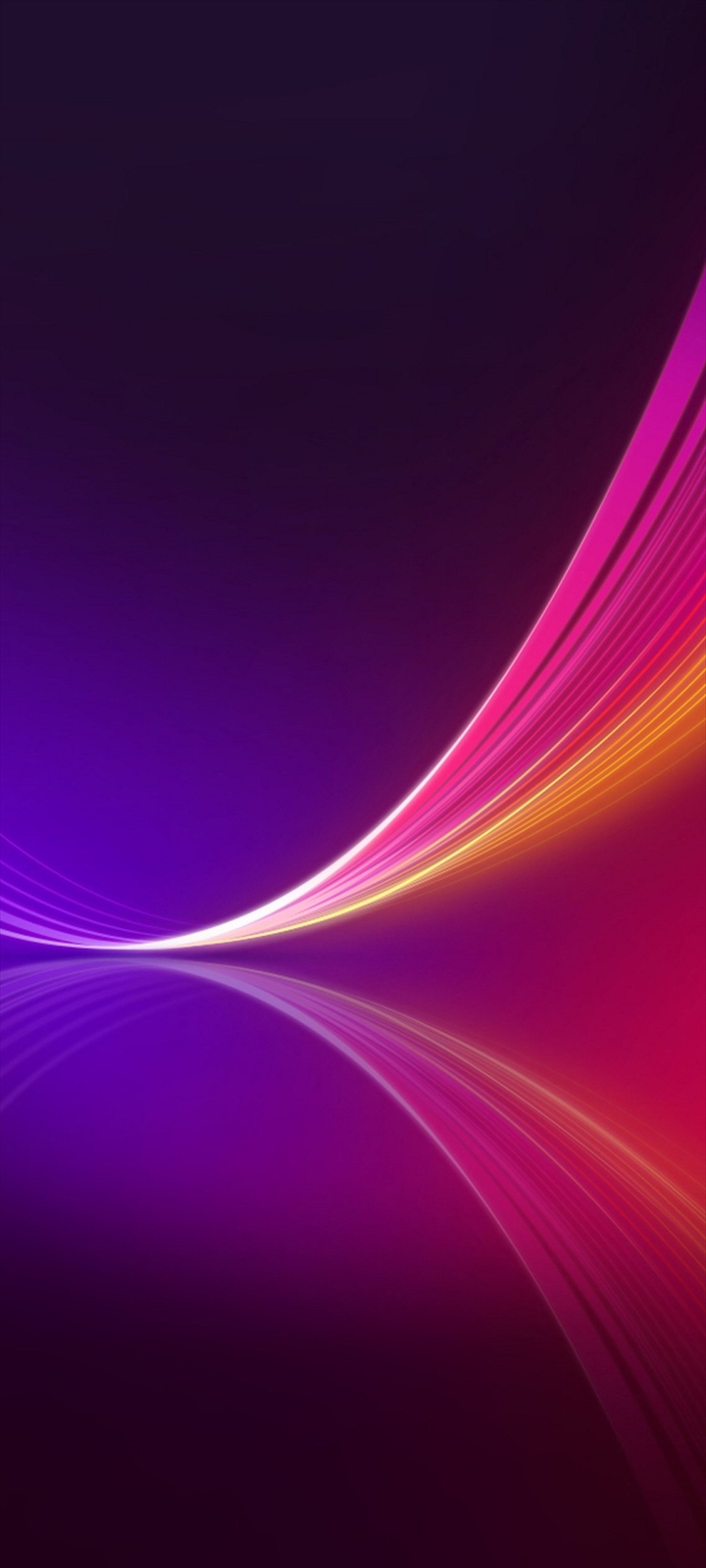 紫 ピンク 黄色の光る線 Galaxy A32 5g Androidスマホ壁紙 待ち受け スマラン