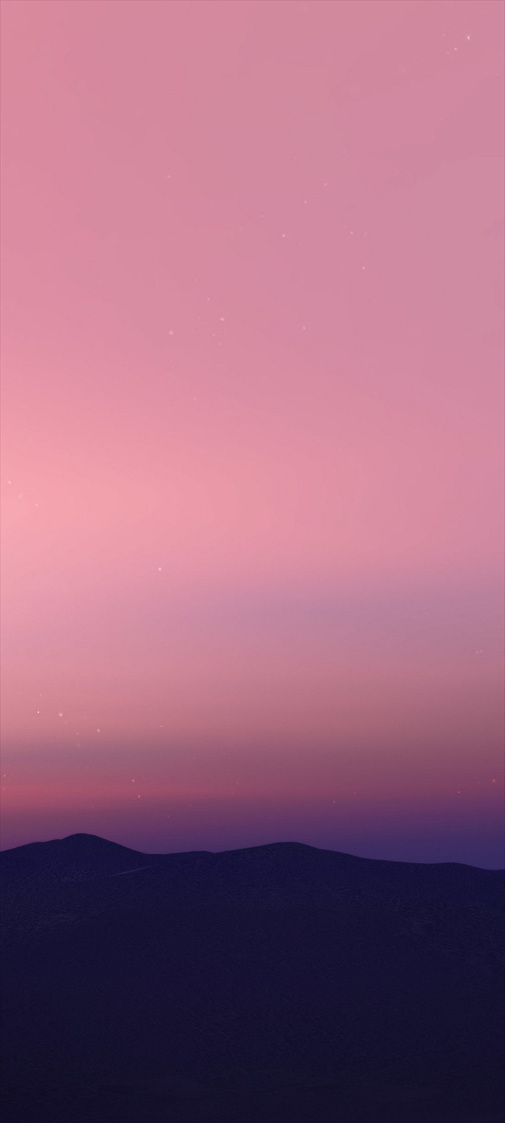 淡いピンクの空と山のシルエット Galaxy A32 5g Androidスマホ壁紙 待ち受け スマラン