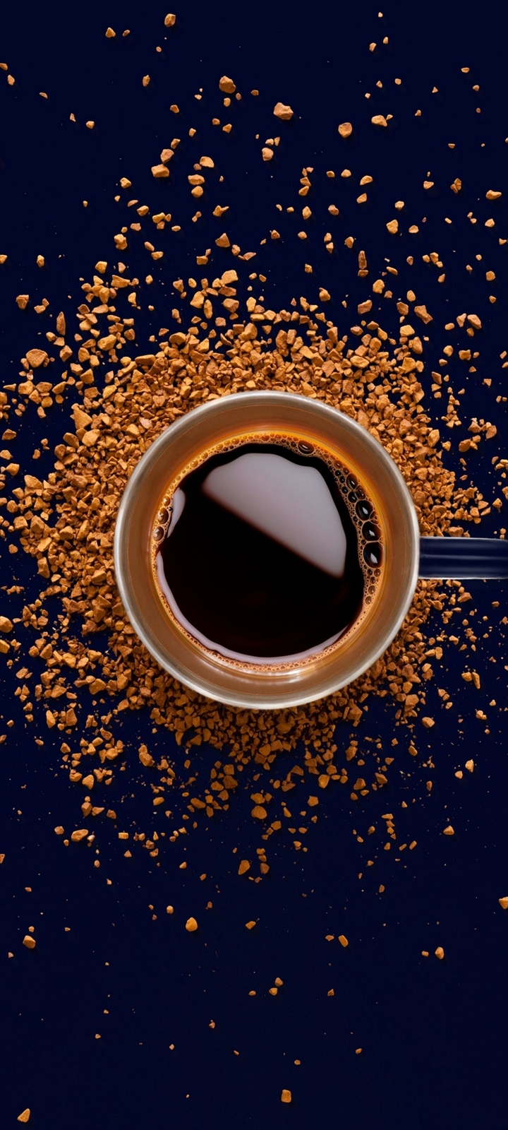 コーヒーと茶色いコーヒー豆 Moto G30 Androidスマホ壁紙 待ち受け スマラン