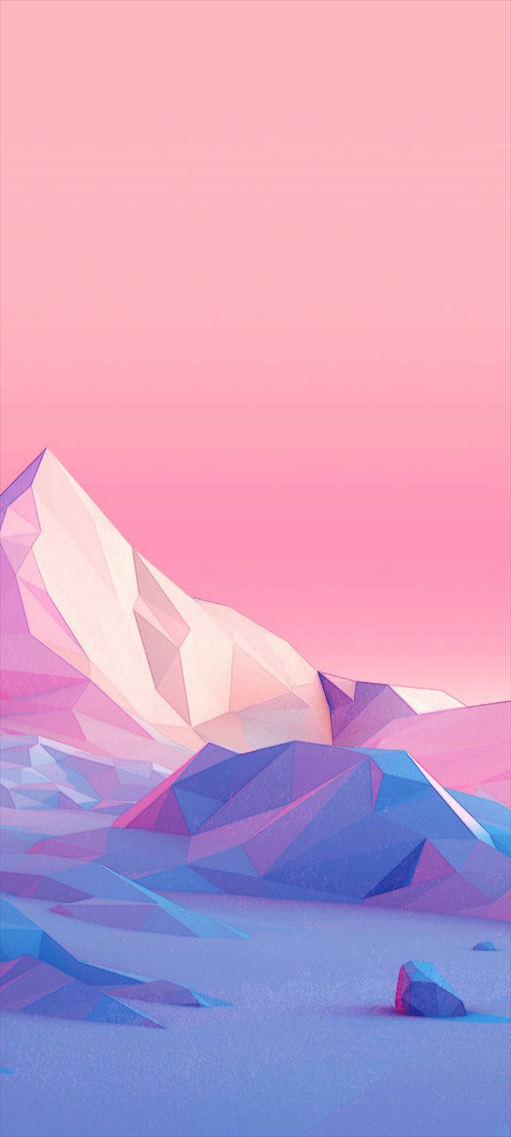 ピンクの風景 空と大地 Moto G9 Play Androidスマホ壁紙 待ち受け スマラン