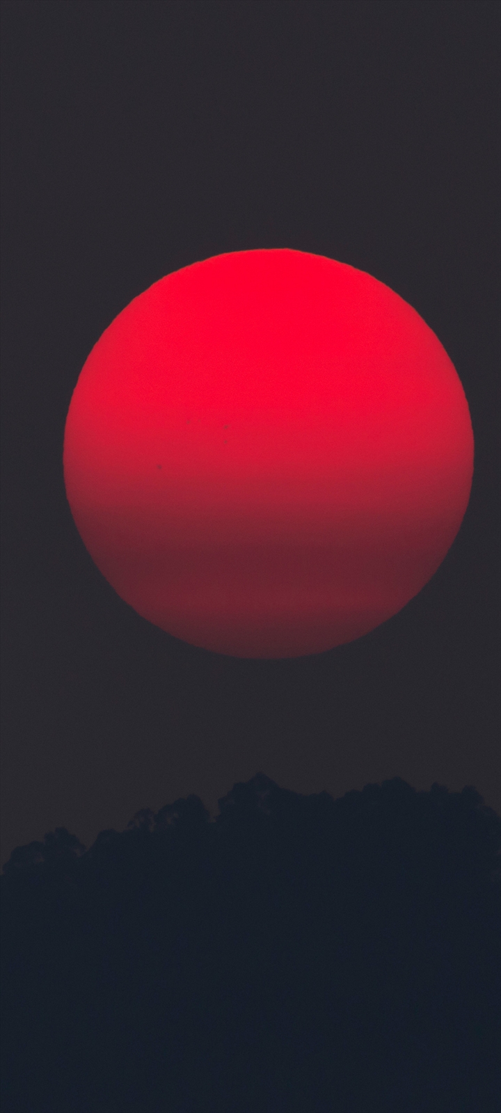 大きな赤い月 Oppo A5 Androidスマホ壁紙 待ち受け スマラン