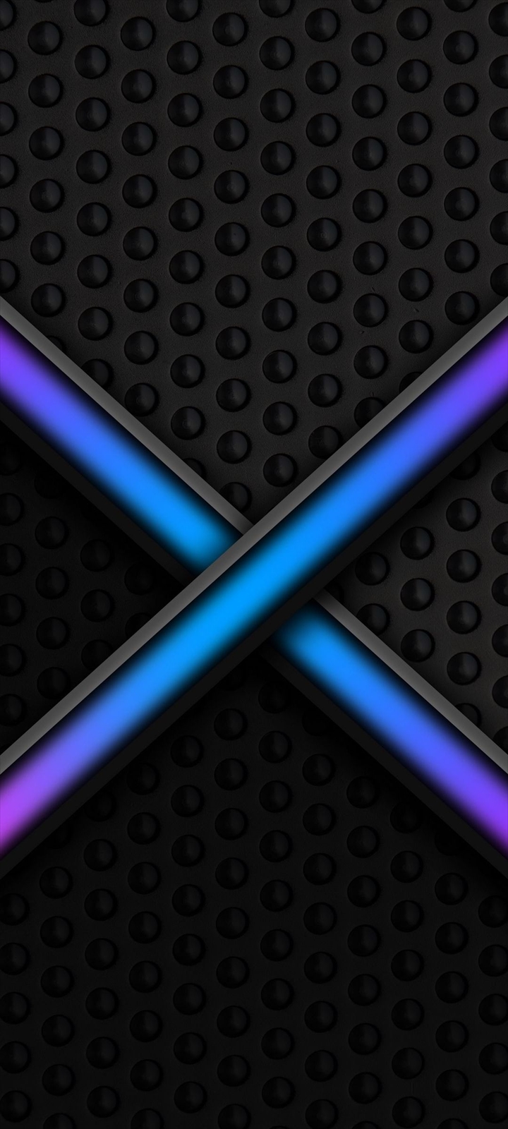 青 紫のx 黒の背景 Moto G30 Androidスマホ壁紙 待ち受け スマラン