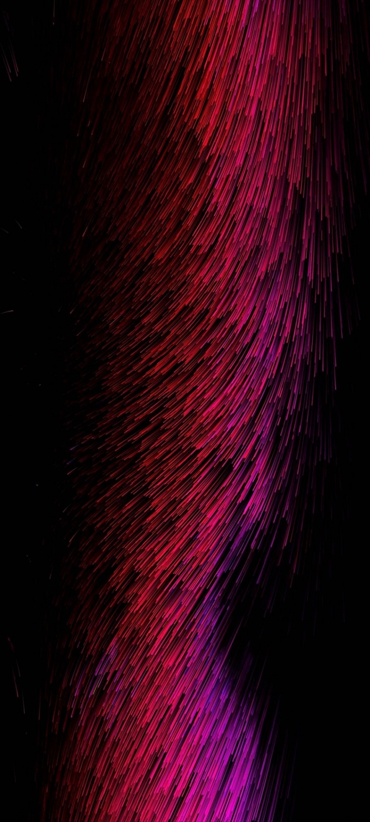 無数のピンクの線 黒の背景 Moto G9 Play Androidスマホ壁紙 待ち受け スマラン