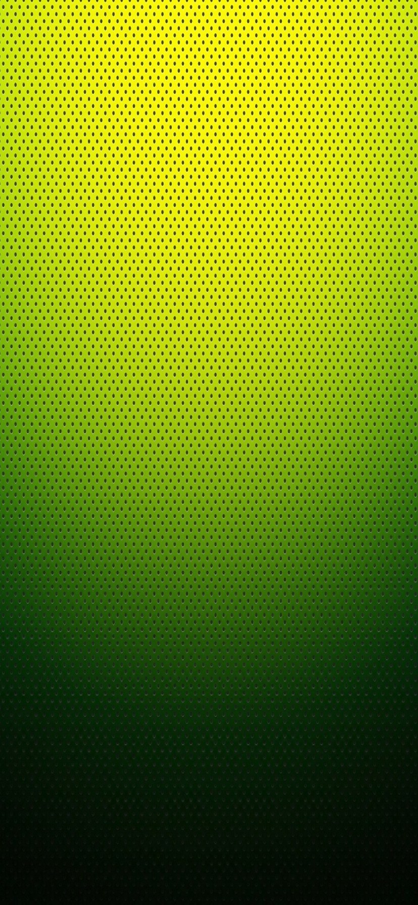 小さな穴の開いた緑のグラデーション iPhone XR 壁紙・待ち受け