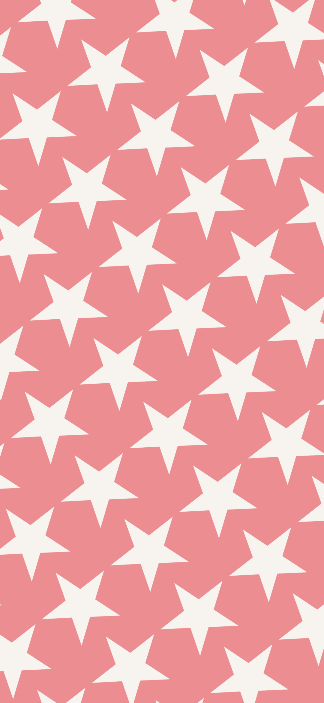 可愛いパステルピンク 星のロゴ Mi Note 10 スマホ壁紙 待ち受け スマラン