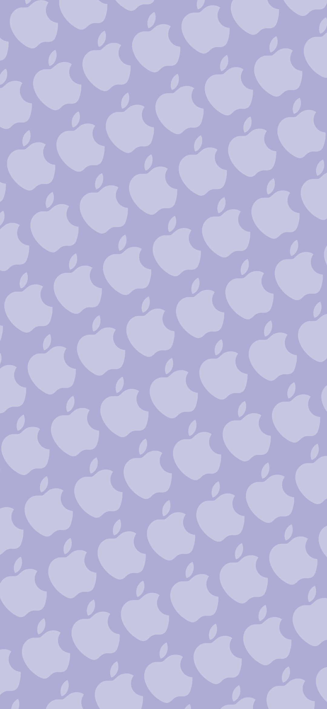 紫色のアップルのロゴ パターン ZenFone 6 壁紙・待ち受け