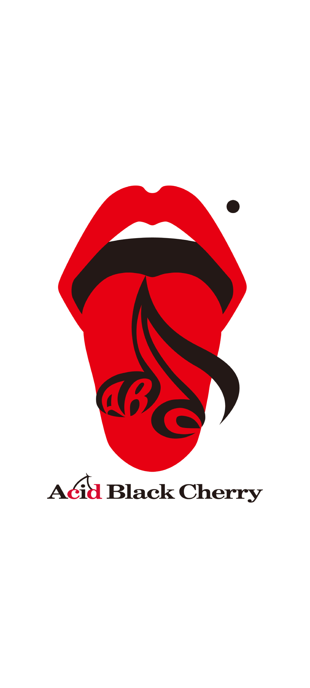 Acid Black Cherry 白 OPPO Reno5 A 壁紙・待ち受け