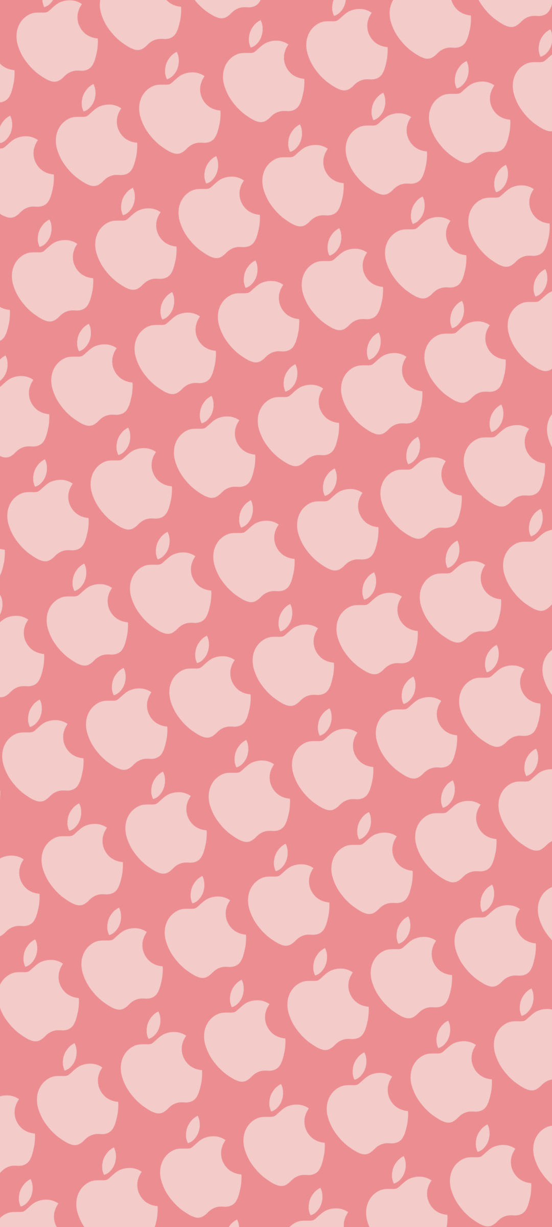 パッションピンクのアップルのロゴ パターン AQUOS sense4 plus 壁紙・待ち受け