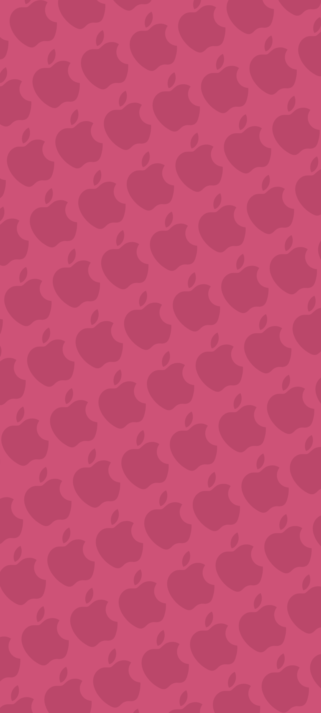 パステルカラー ピンク アップルのロゴ パターン Xiaomi 11T Pro 壁紙・待ち受け